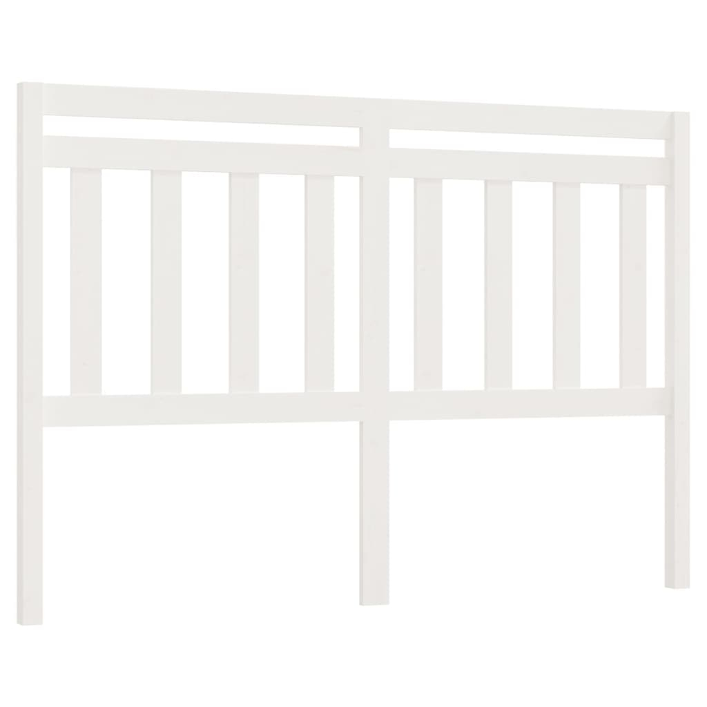 vidaXL cabecero de cama madera maciza de pino blanco 140x4x100 cm