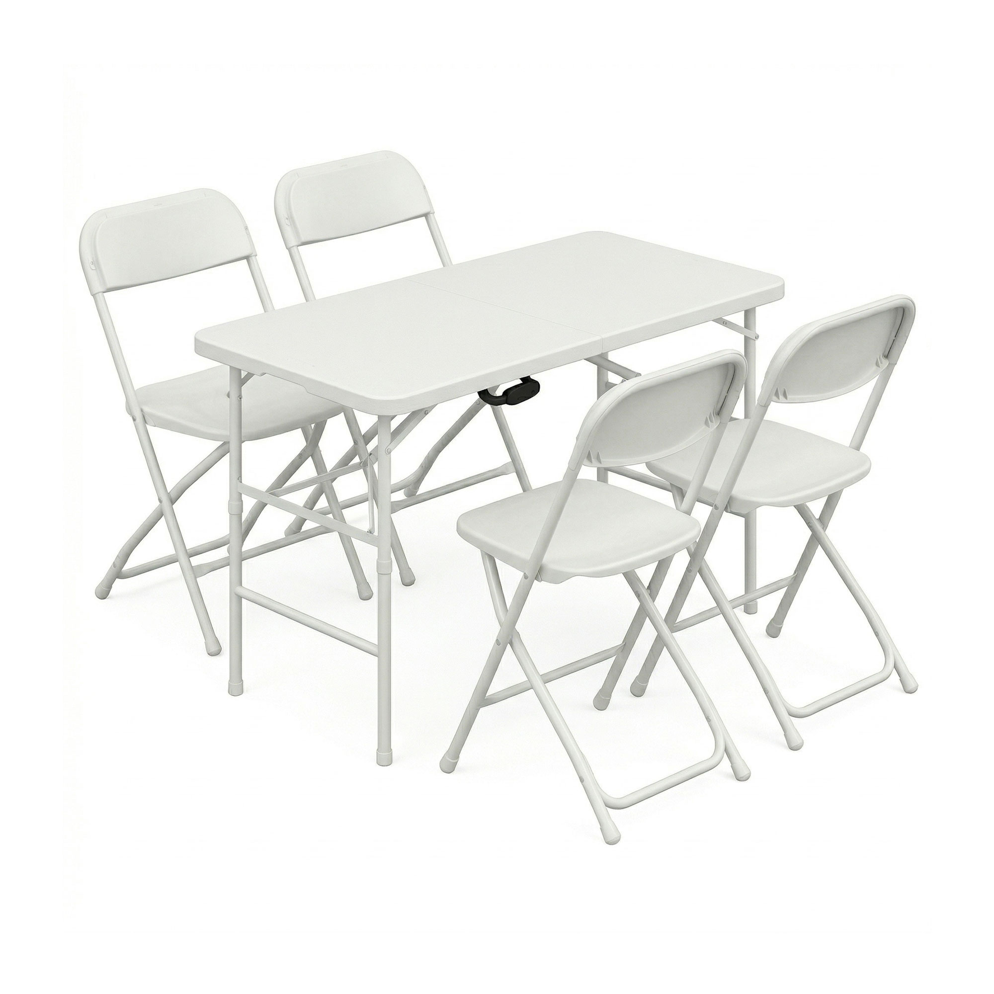 Essence + purity - conjunto mesa y 4 sillas plegables jardín resina