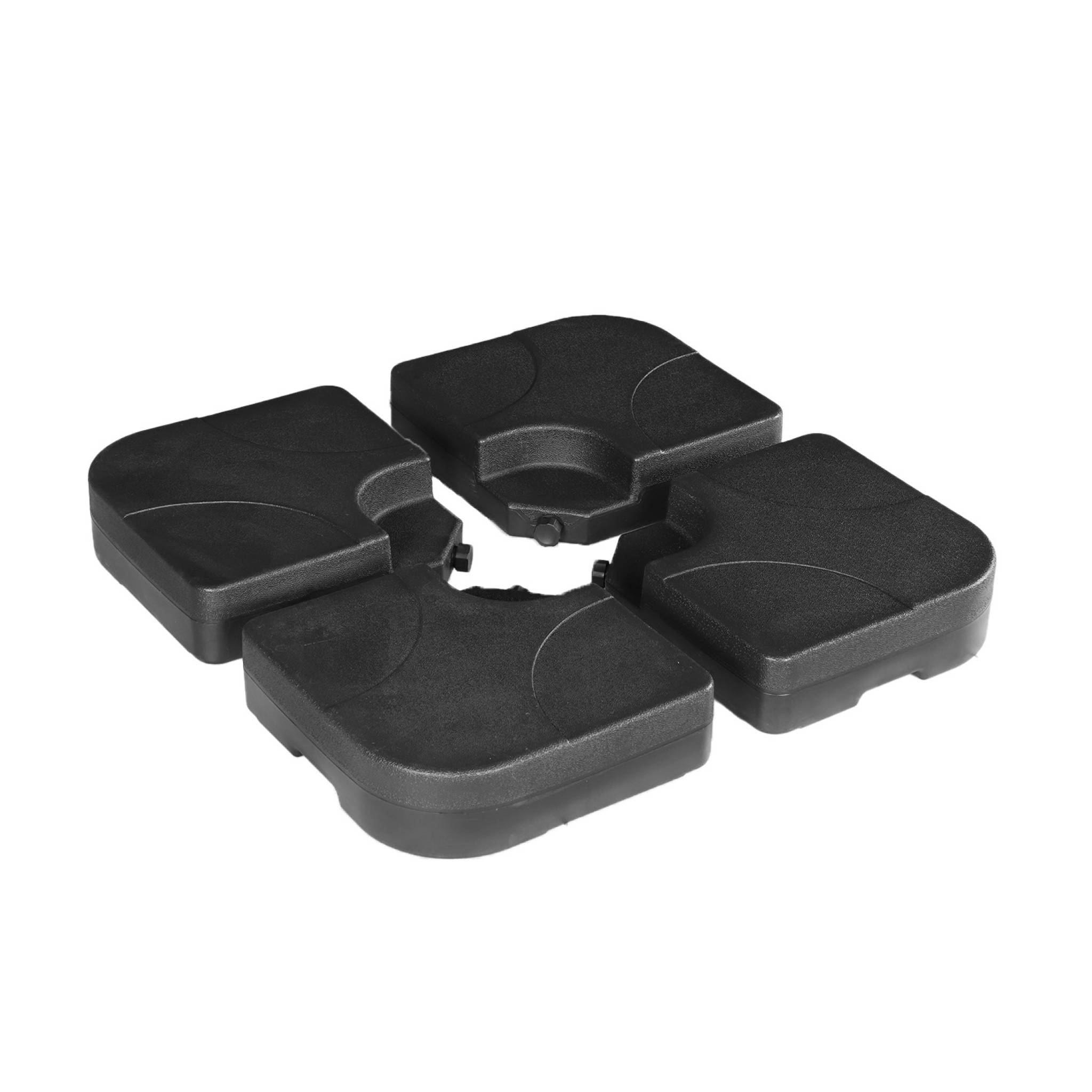 Losas de lastre para sombrilla 50 x 50 cm, fixeo, negro, 50x50x11.5 cm