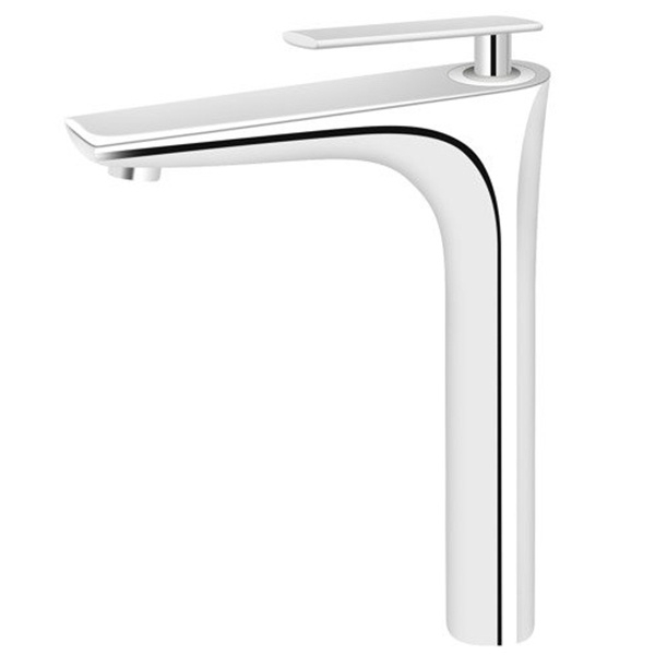 Grifo lavabo caño alto monomando, cromo