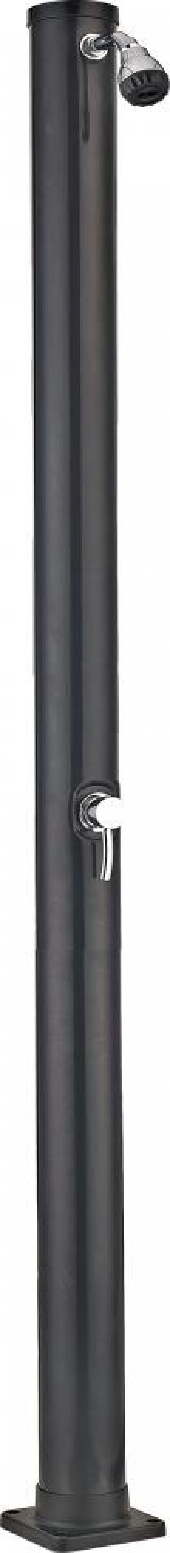 Ducha solar pvc negra redonda 20 litros