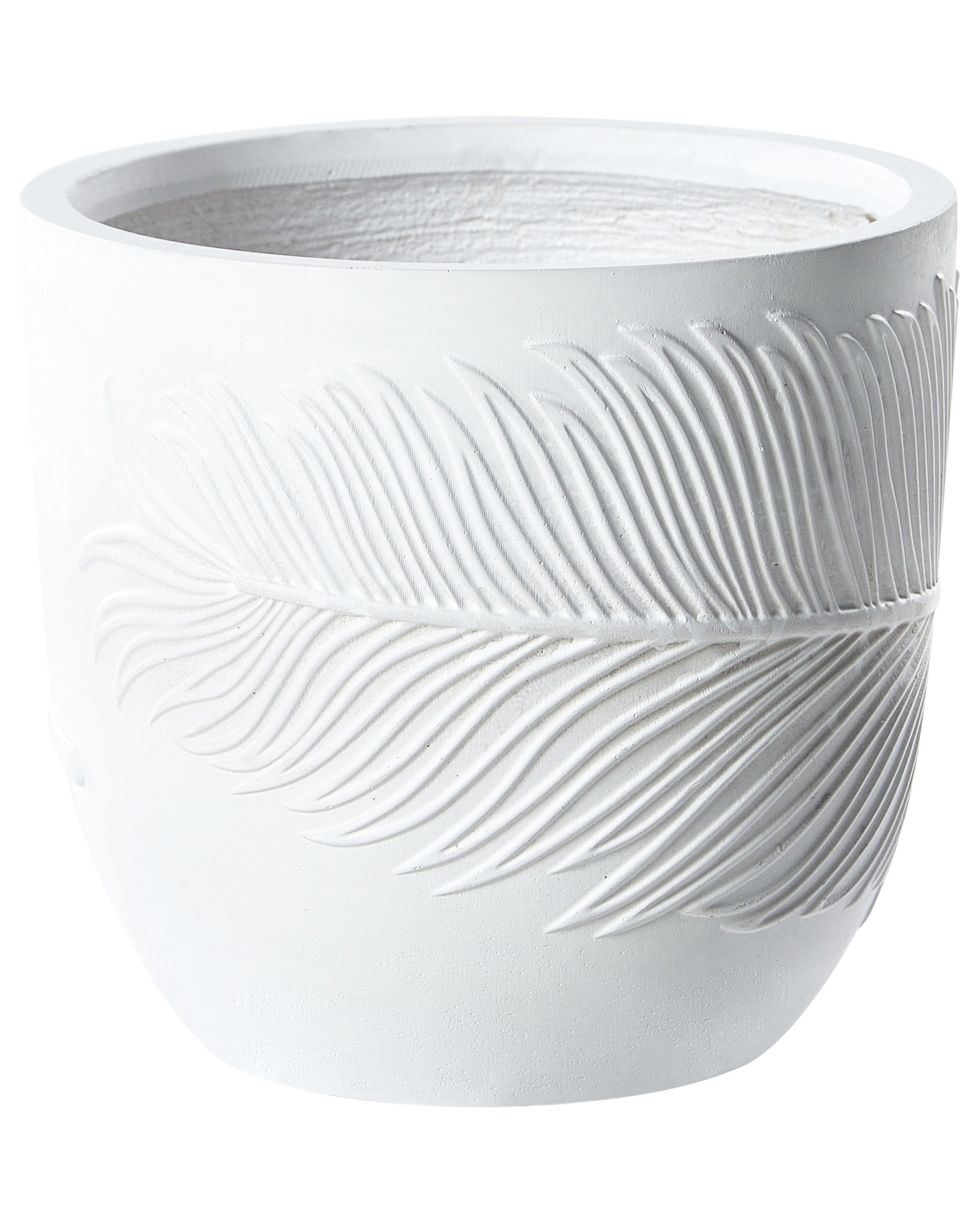 Maceta ftero 35 cm blanco crema