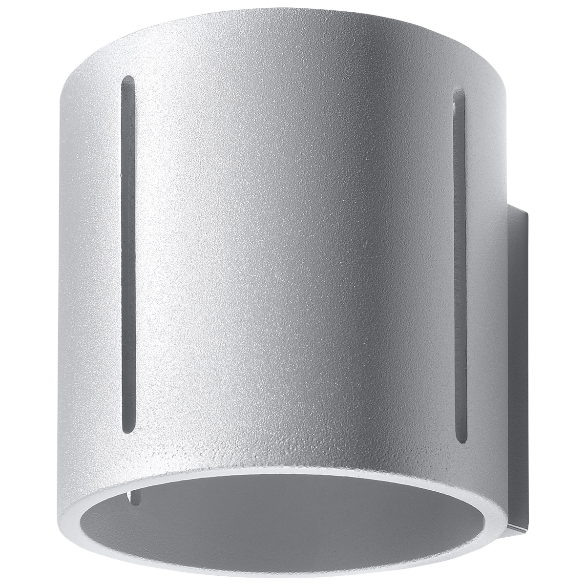 Lámpara de pared inez 1 gris aluminio 10x10x12cm