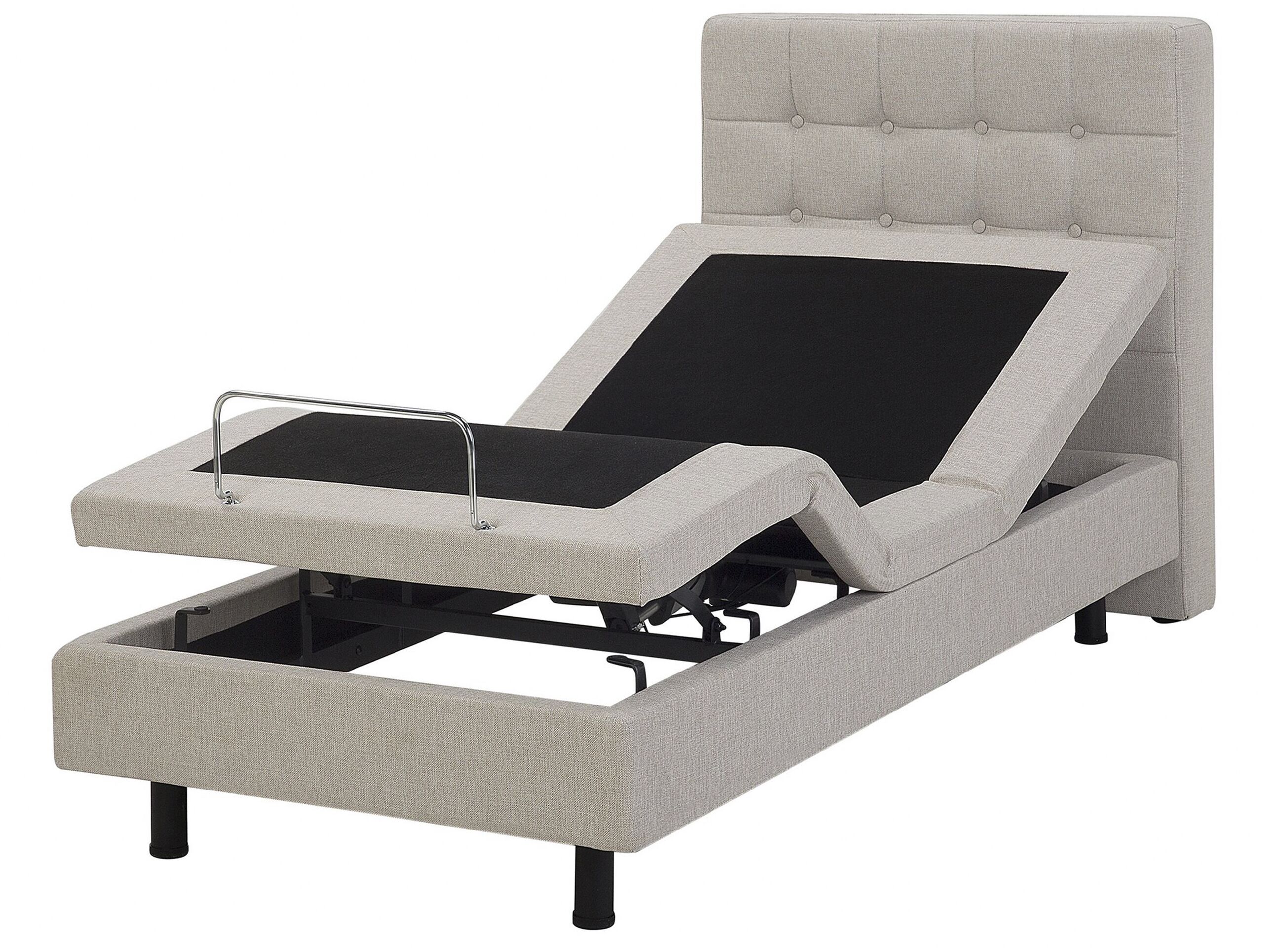 Cama ajustable tela duke 90 x 200 cm beige