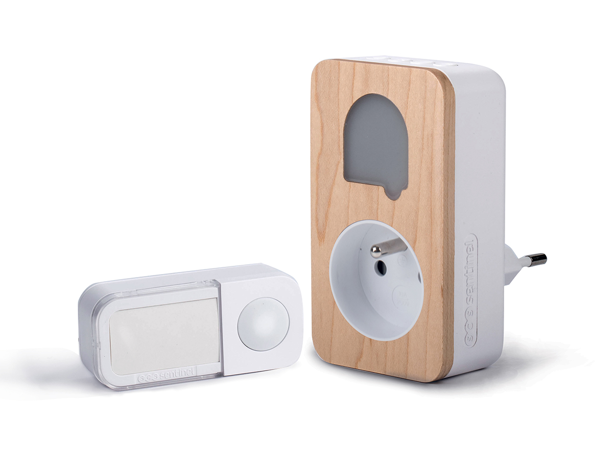 Scs sentinel - timbre inalámbrico sin pilas - madera - sone cosy +
