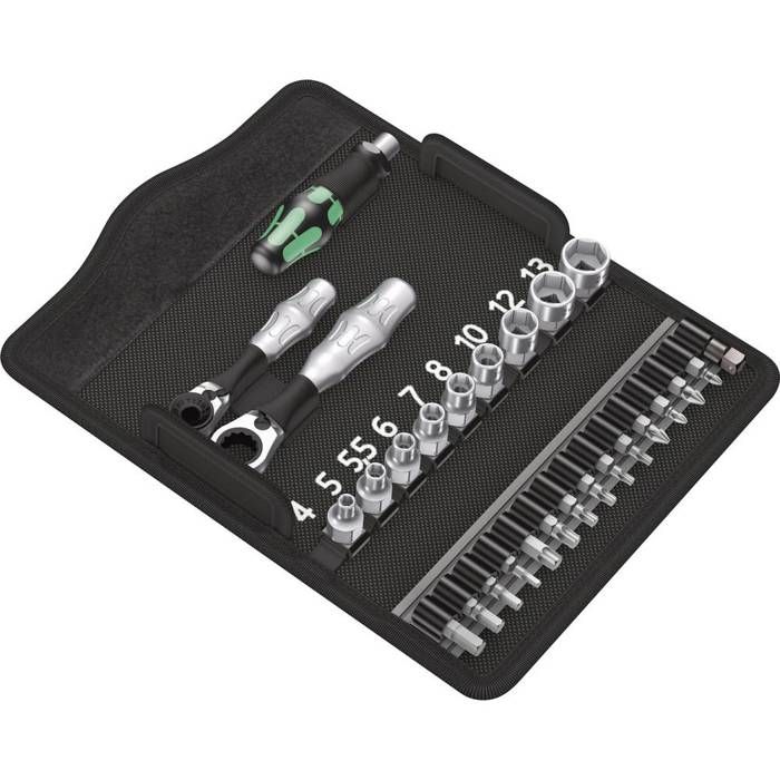 Juego completo de sujeción 30 piezas kraftform kompakt zyklop mini wera 051