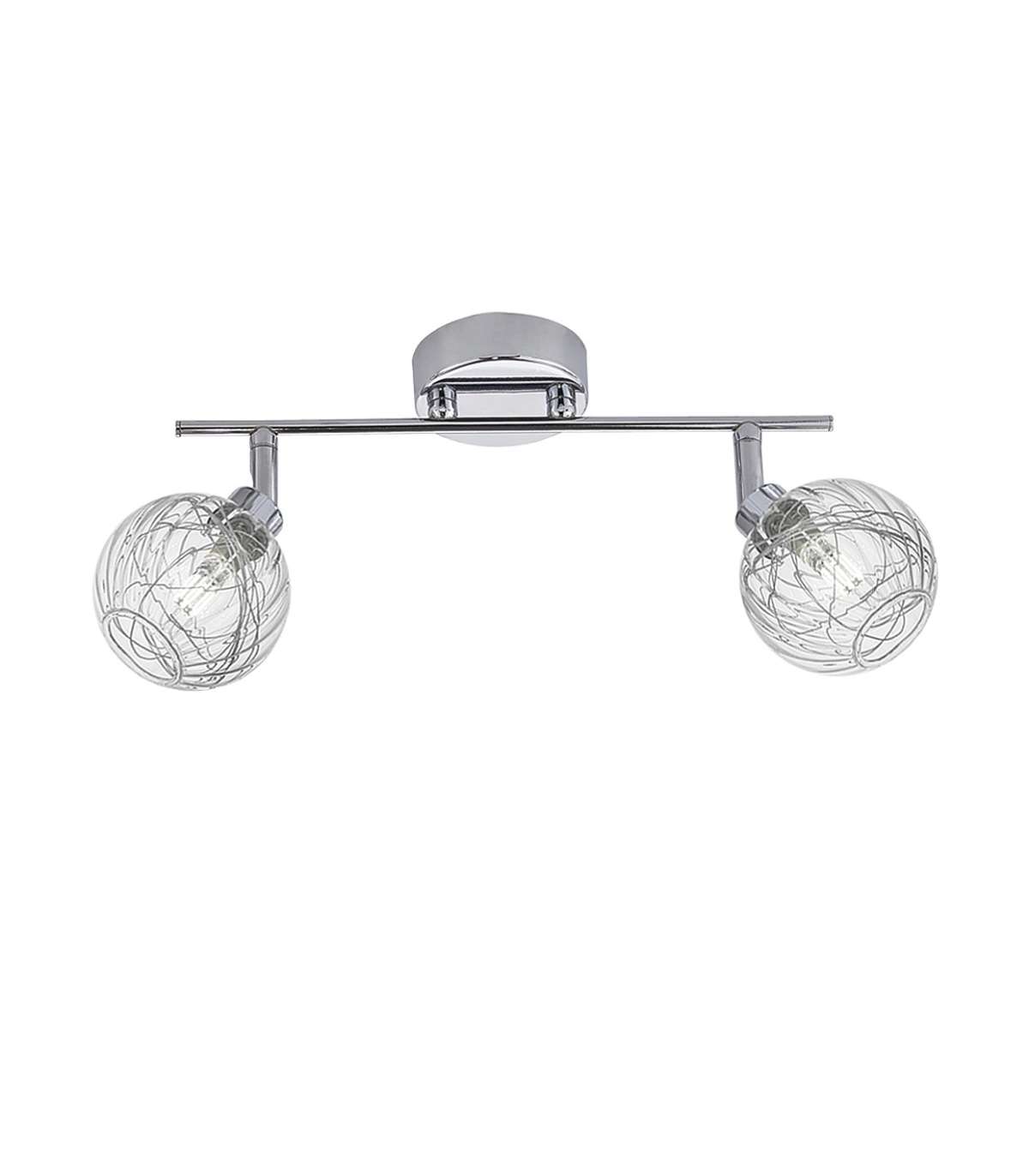 Plafón de 2 luces alargado moderno para interior