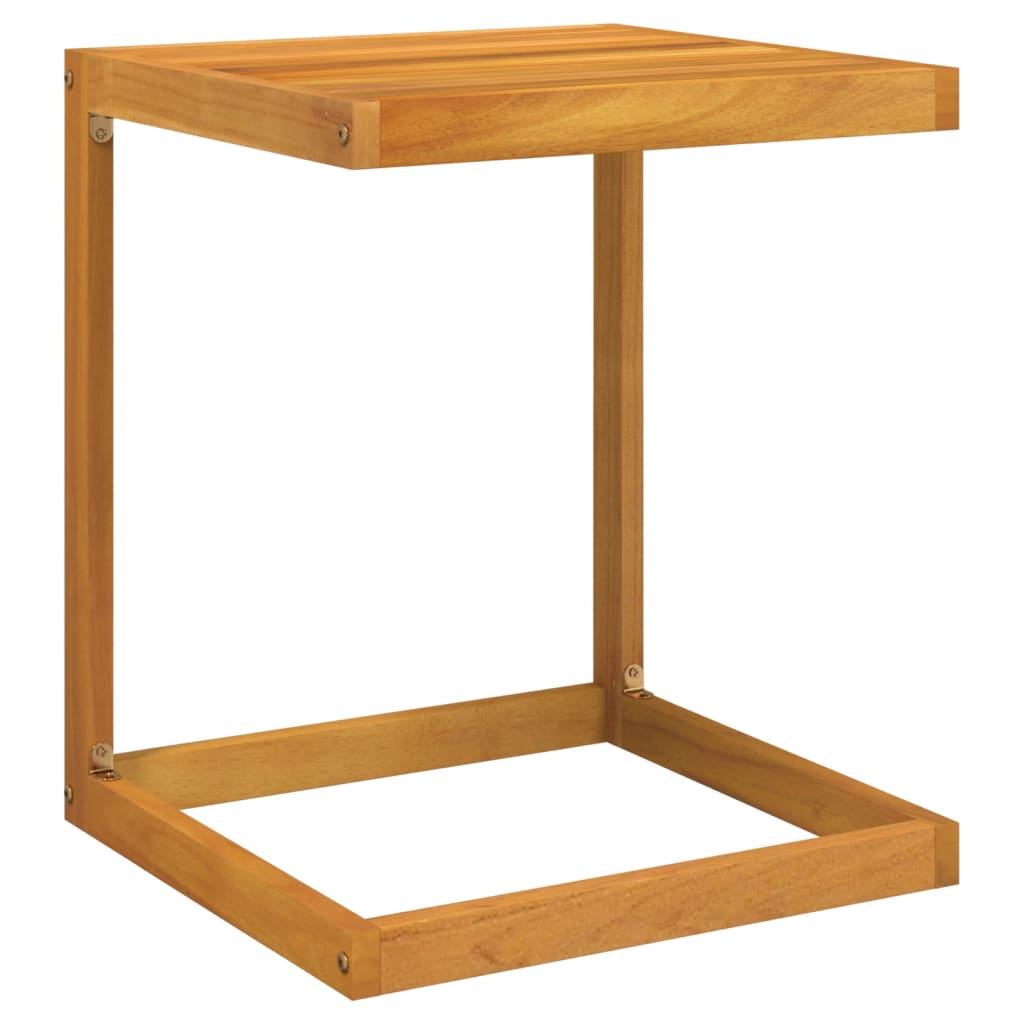vidaXL mesa en forma de c madera maciza de acacia 42x40x50 cm