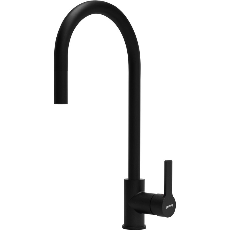 Grifo smeg mid2mn monomando caño giratorio cromado/negro