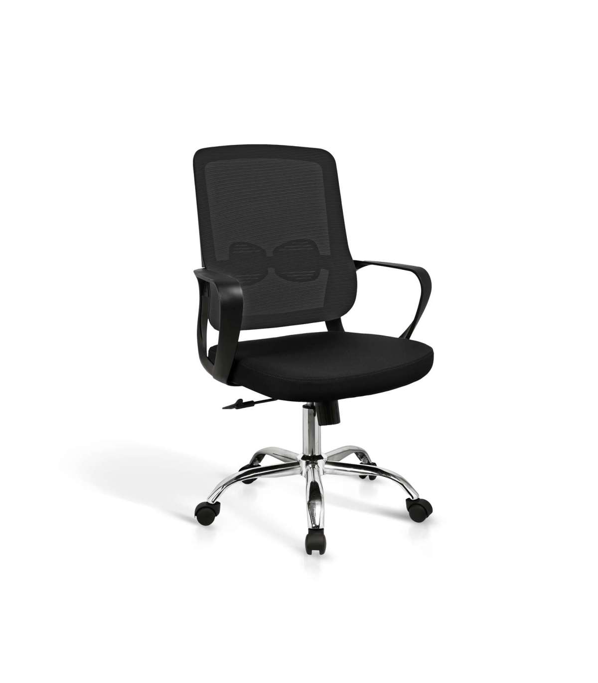 Silla de despacho giratoria elevable con respaldo ergonómico