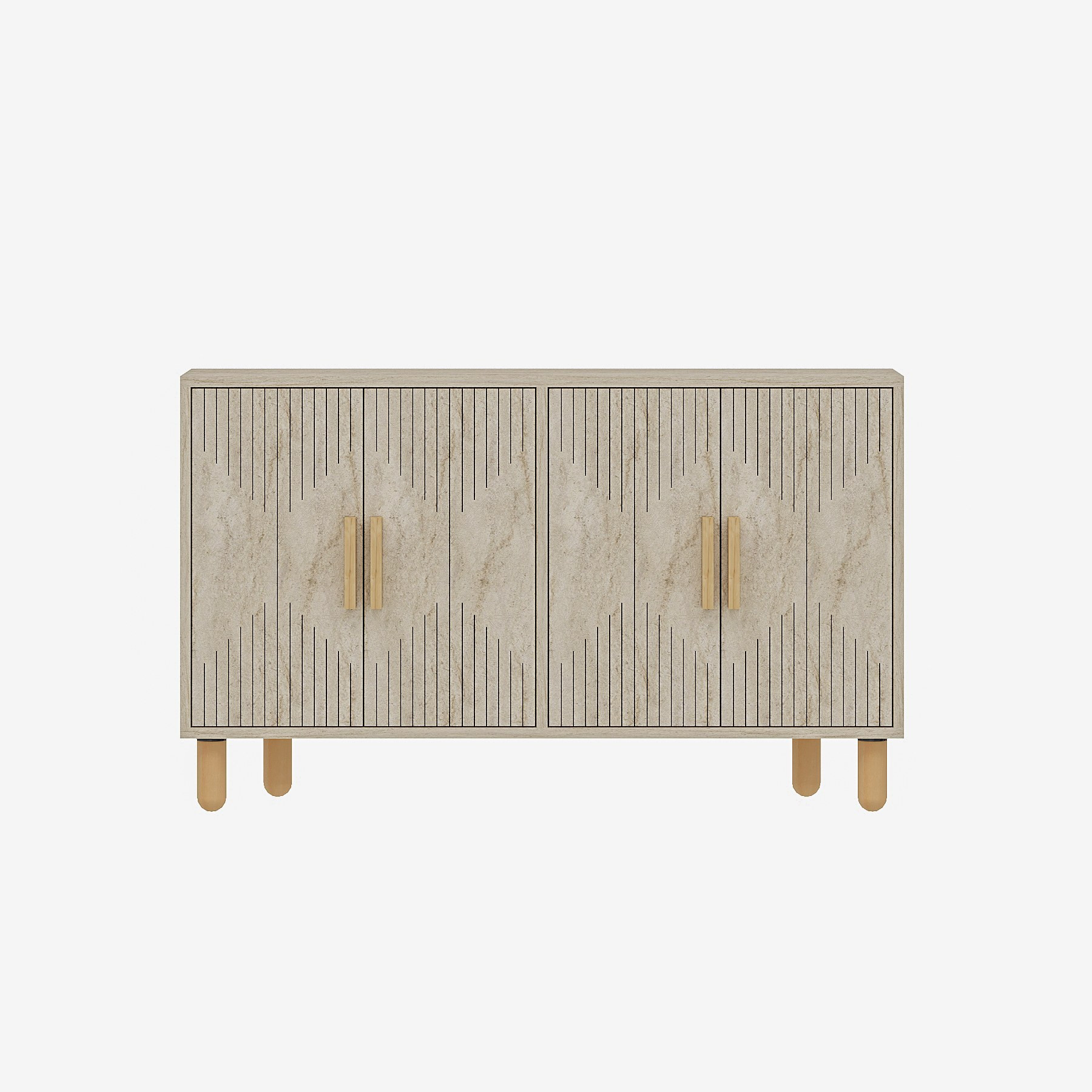 Aparador de madera <<roger>> - 120 x 30 x 74 cm - travertino