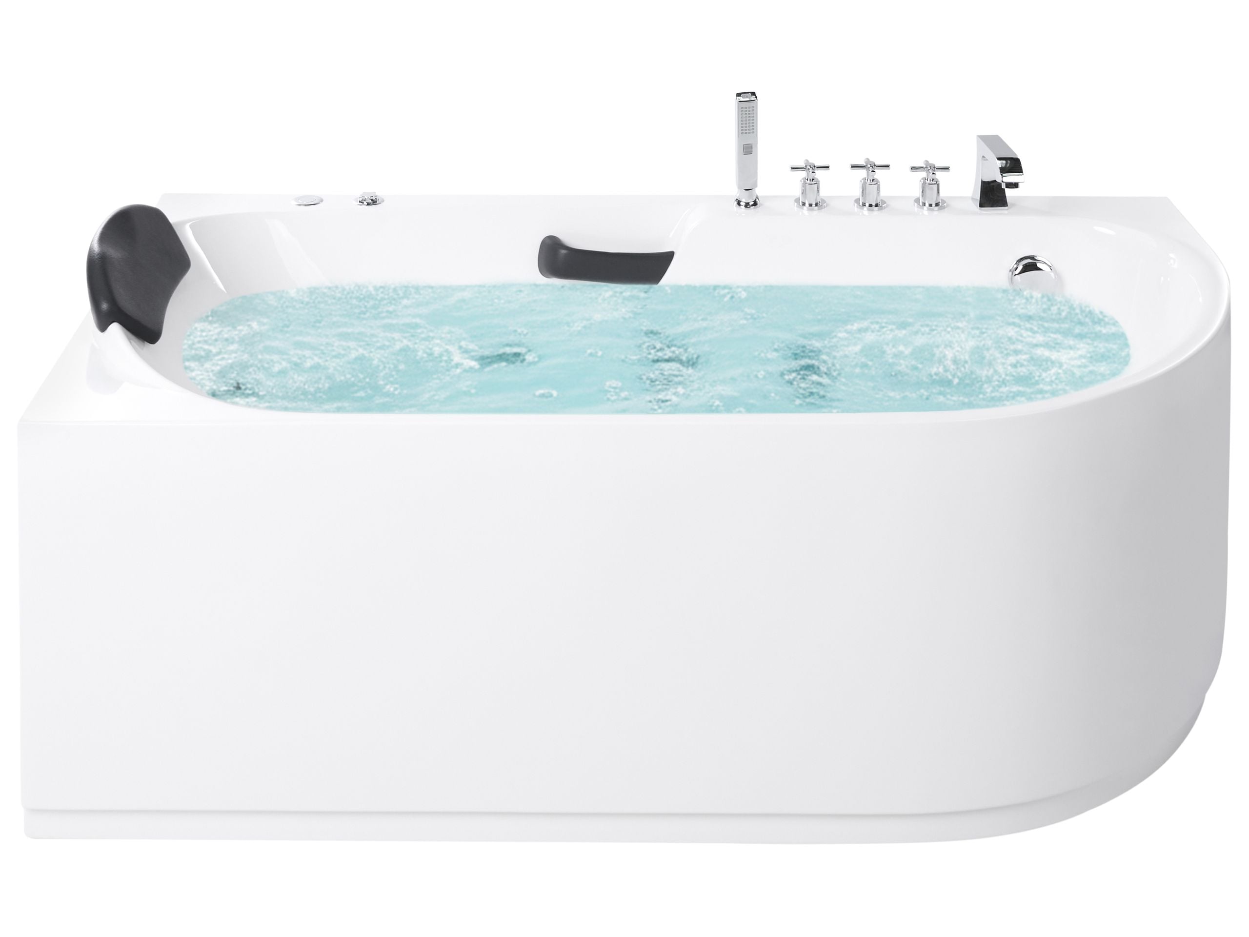 Bañera de hidromasaje sayula 170 x 80 cm blanco derecha