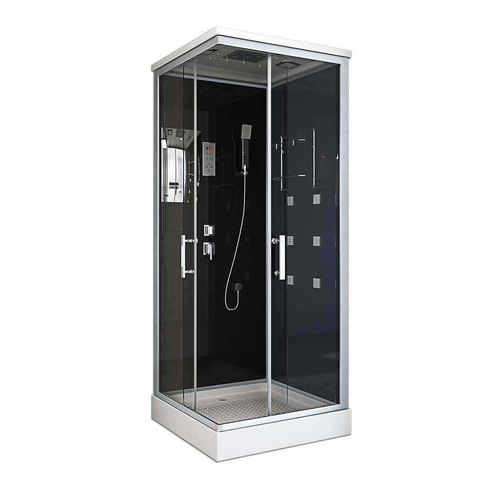 Cabina de ducha con iluminación LED wave m - 90 x 90 cm