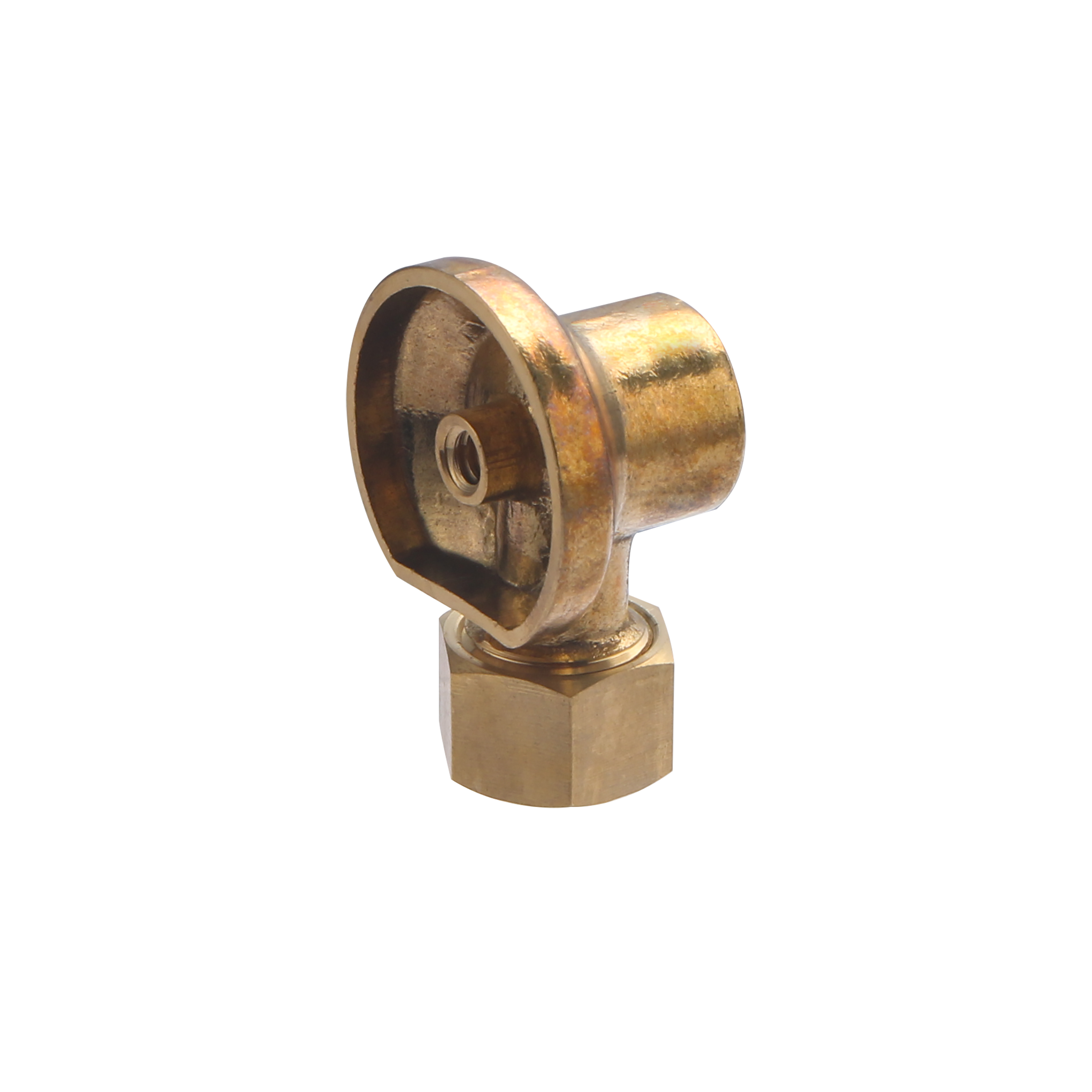 Conector mixto para tubo de cobre codo de montaje en pared ø12 - h 1/2