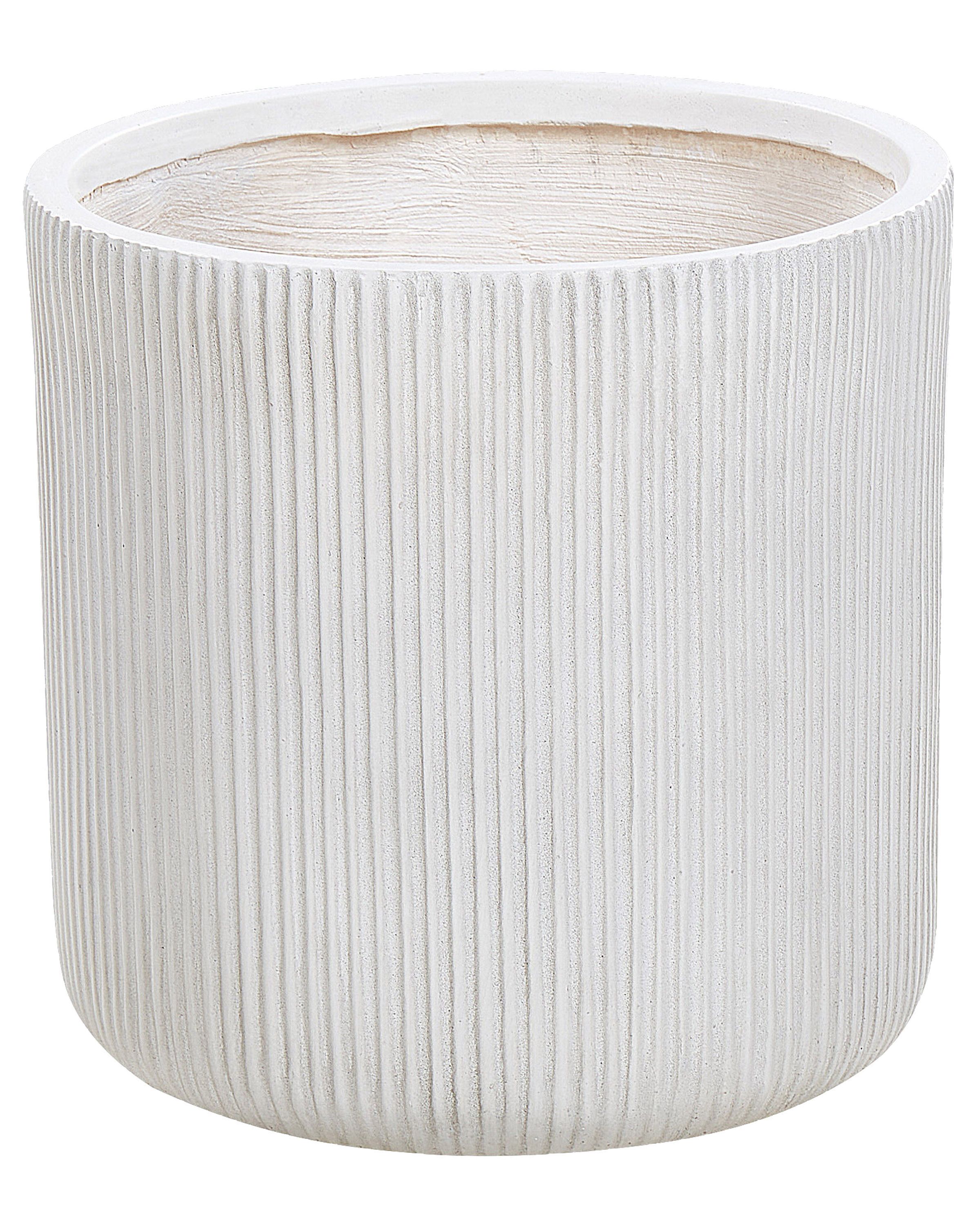 Maceta oreoi 37 cm blanco crema