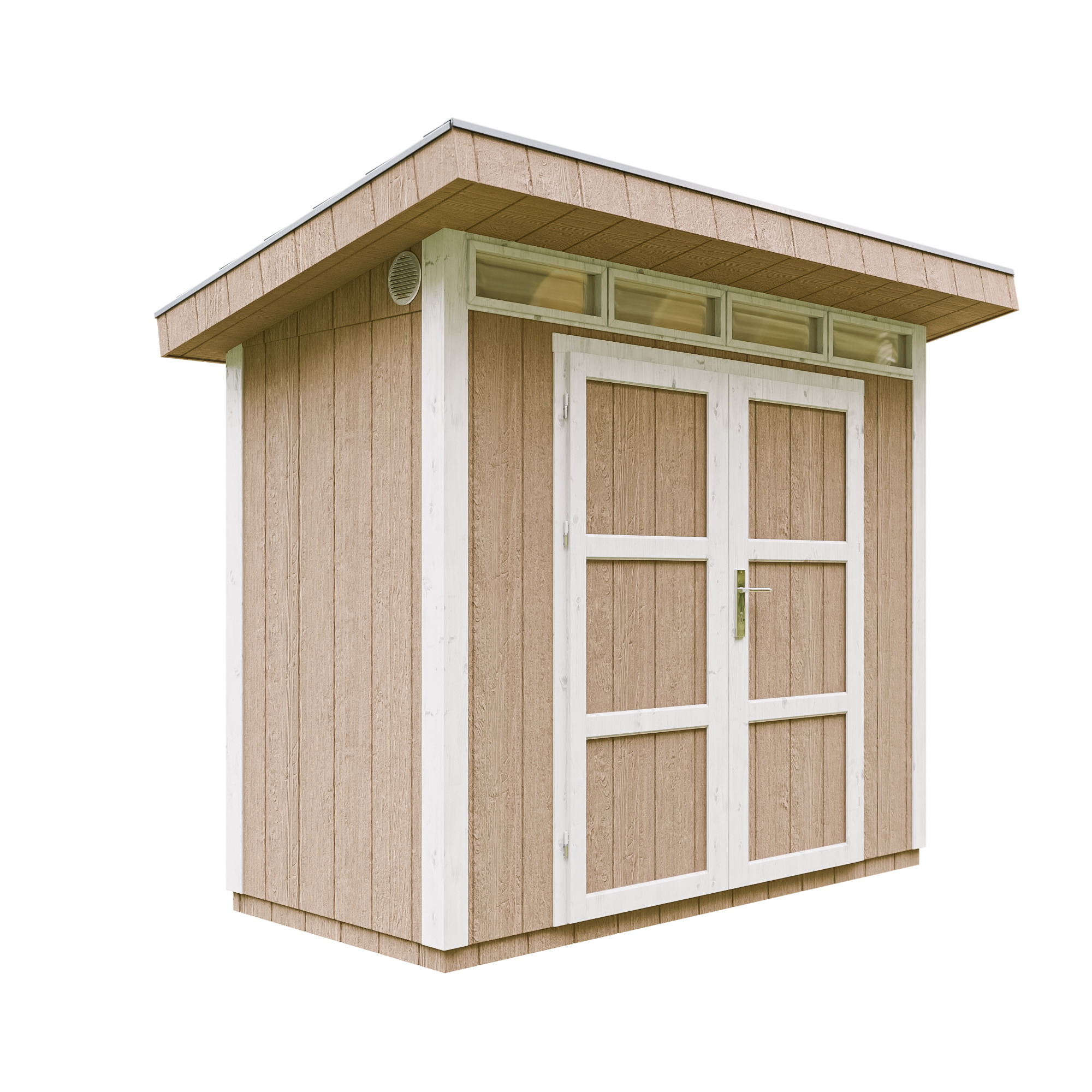 Caseta de jardín Timbela m901a-terra brown, 3 m², premium, 161×294 cm