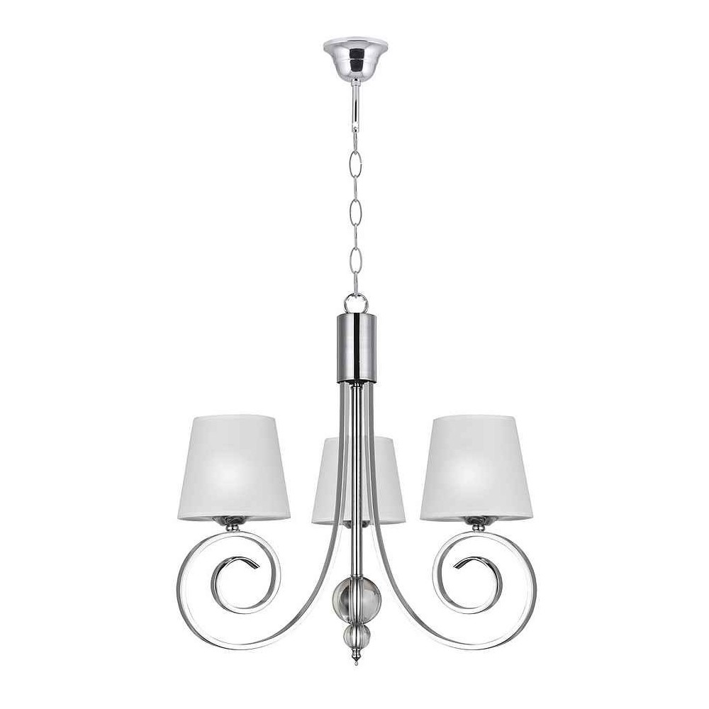Lampara de techo marela cromo 55cm