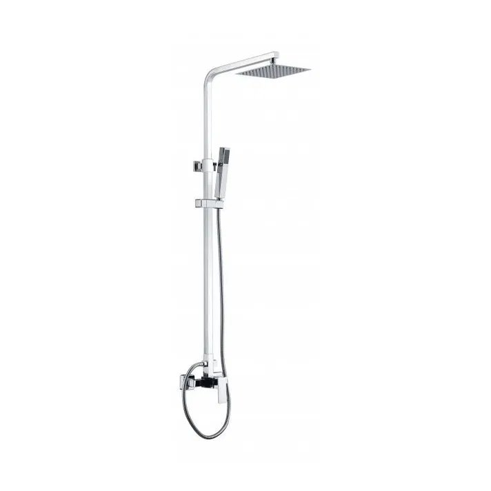 Mice - columna de ducha monomando con barra extensible color cromo