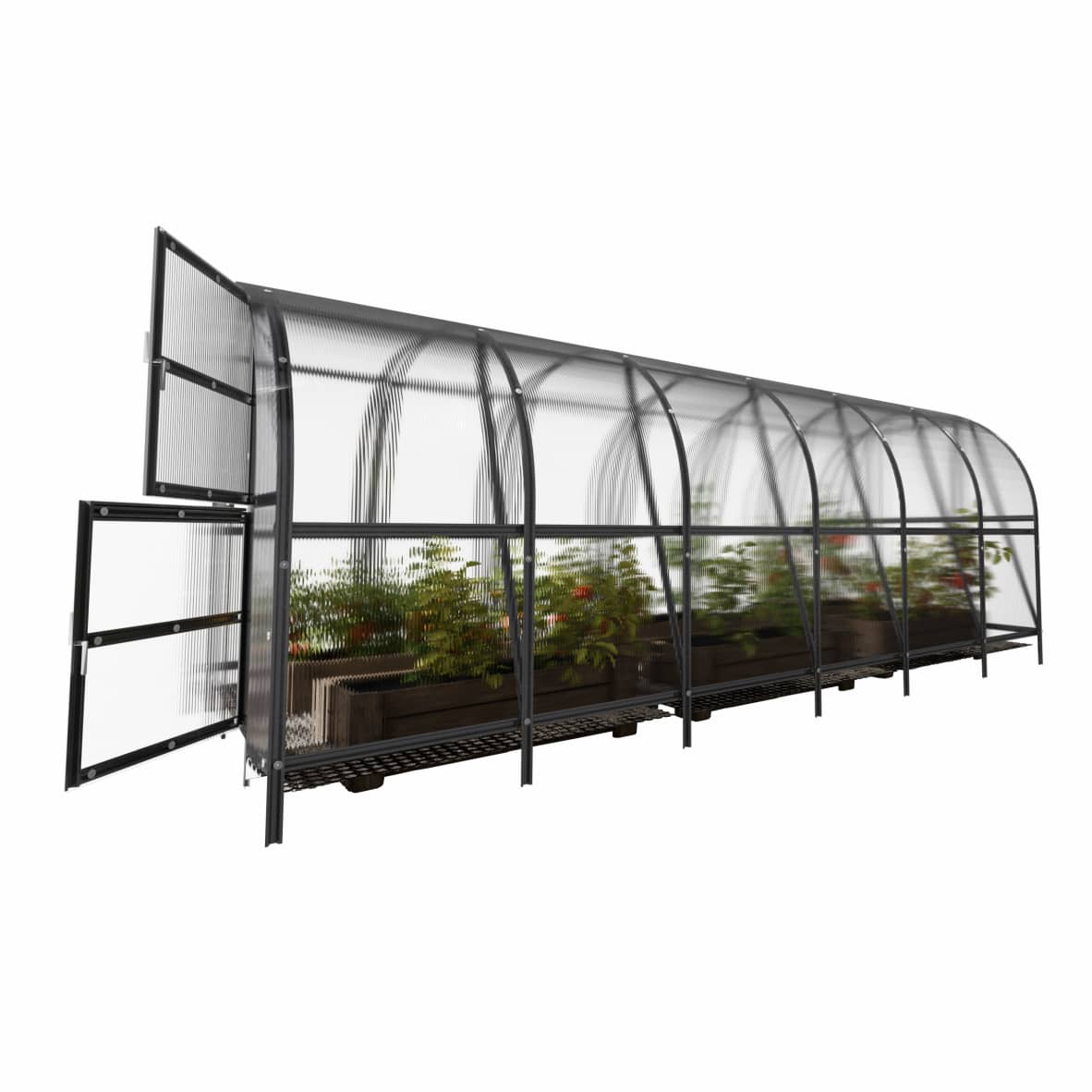 Invernadero de jardín baltic lt 3 x 6 m (18 m²), policarbonato de 4mm
