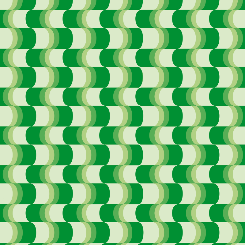 Papel pintado geométrico curvas verdes 60cm por 250cm