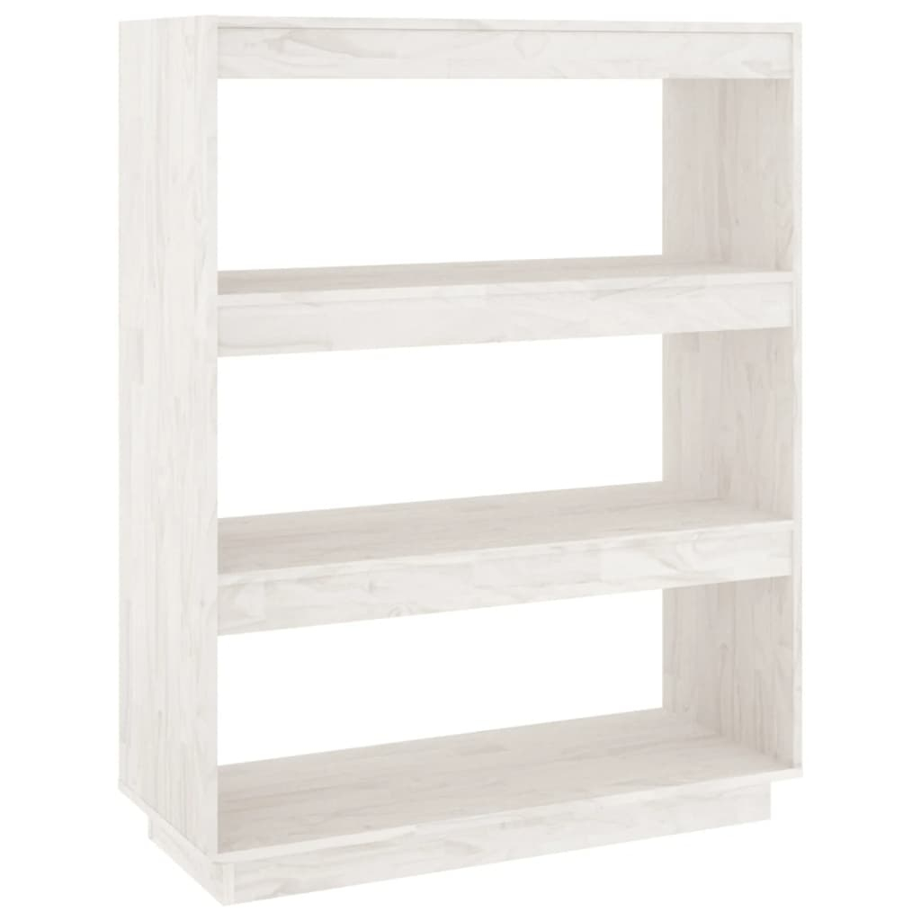 vidaXL estantería/divisor de espacios madera pino blanco 80x35x103 cm