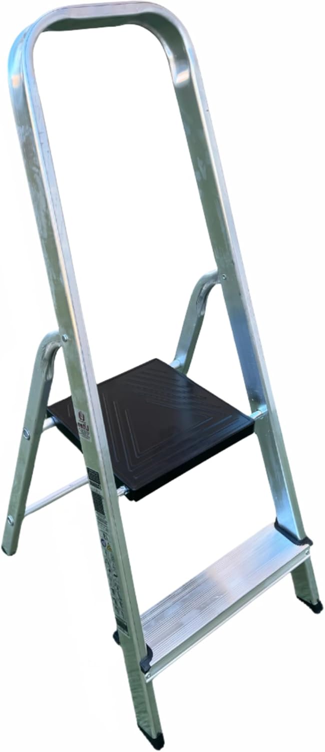 Escalera plegable 3 peldaños(80mm) alum 150kg max bloqueo automatico