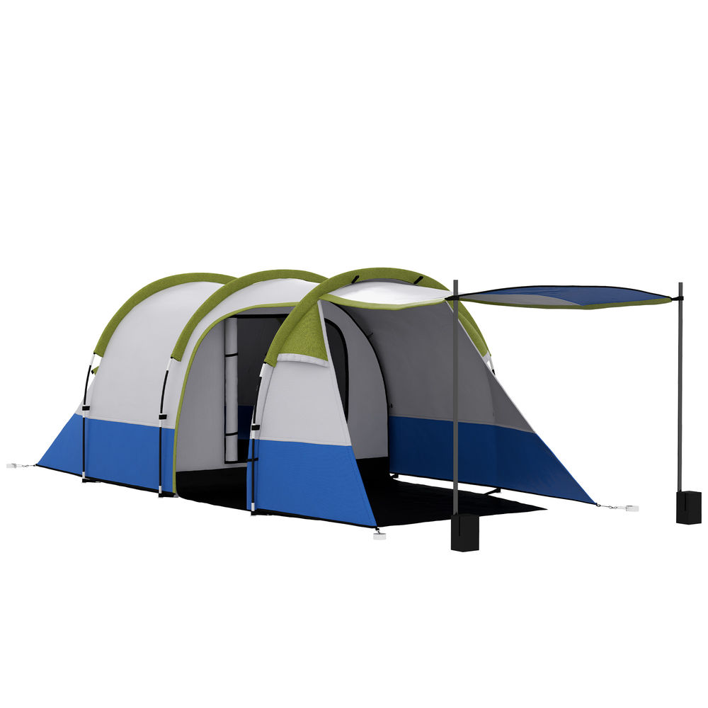 Tienda de campaña 420x200x150 cm poliéster multicolor Outsunny