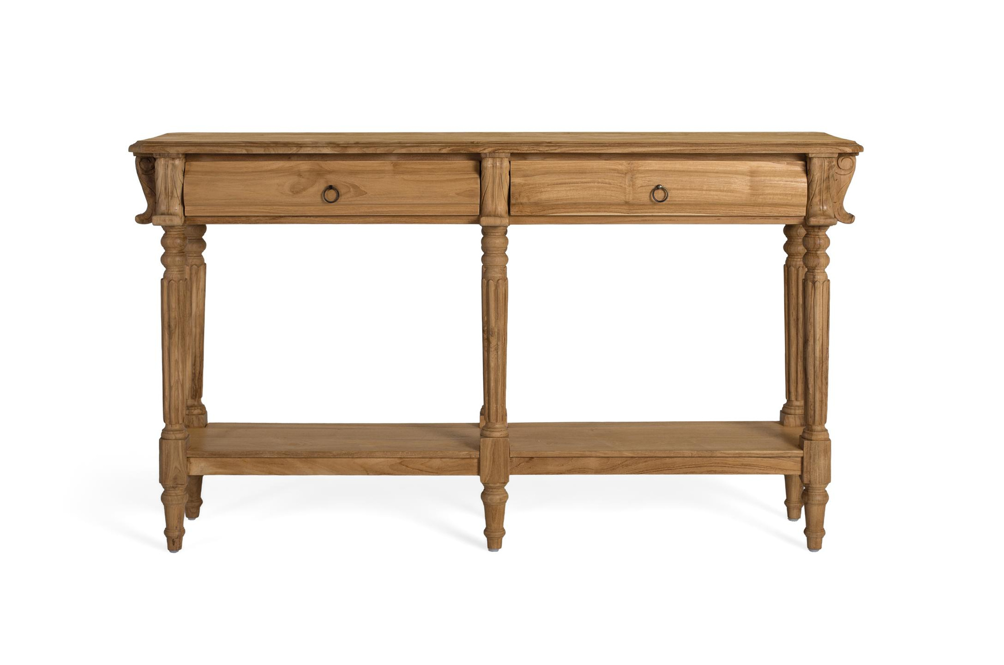 Consola yamba de madera de teca en color natural 151 cm