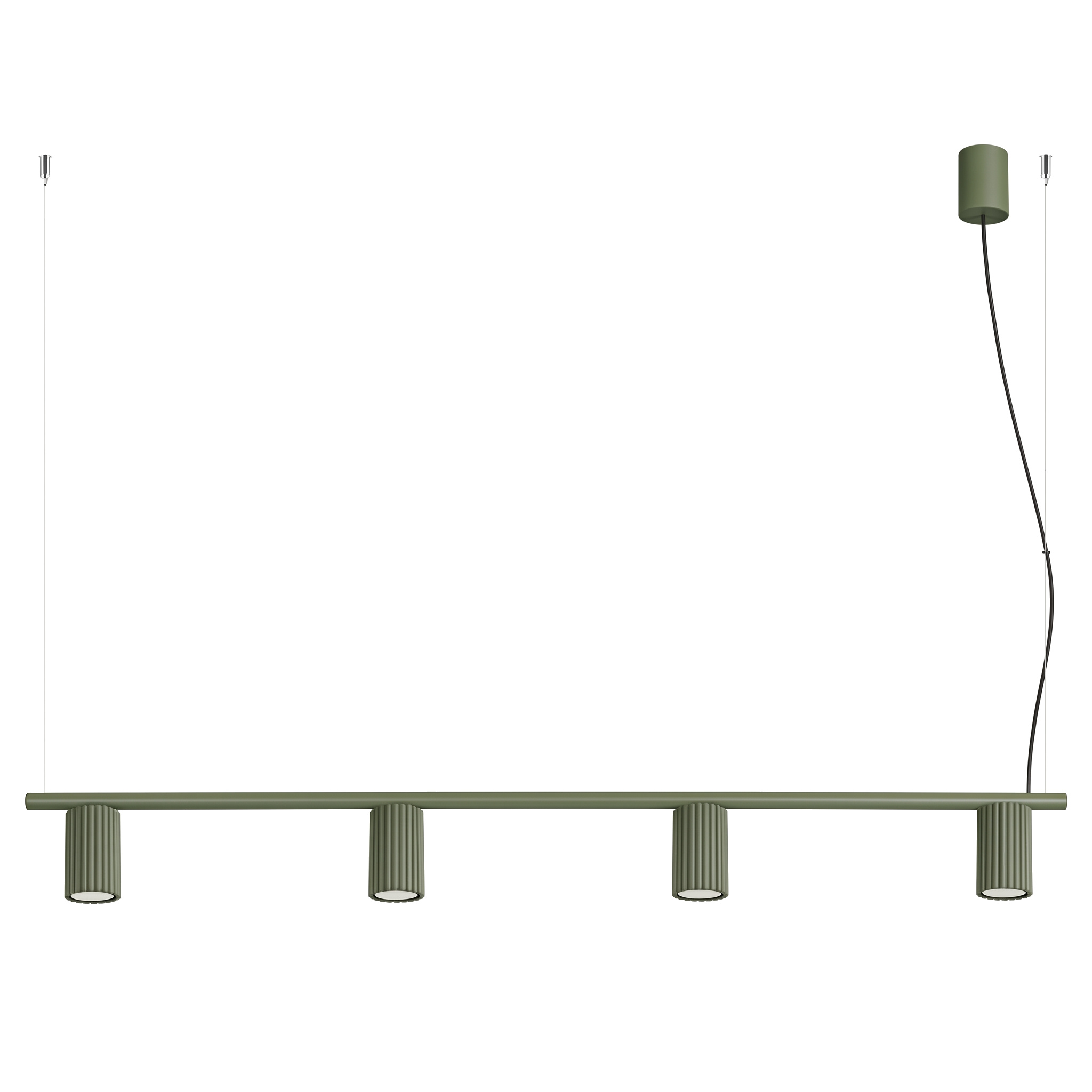 Arañas karbon 4 verde oliva aluminio 122x212x6.5cm