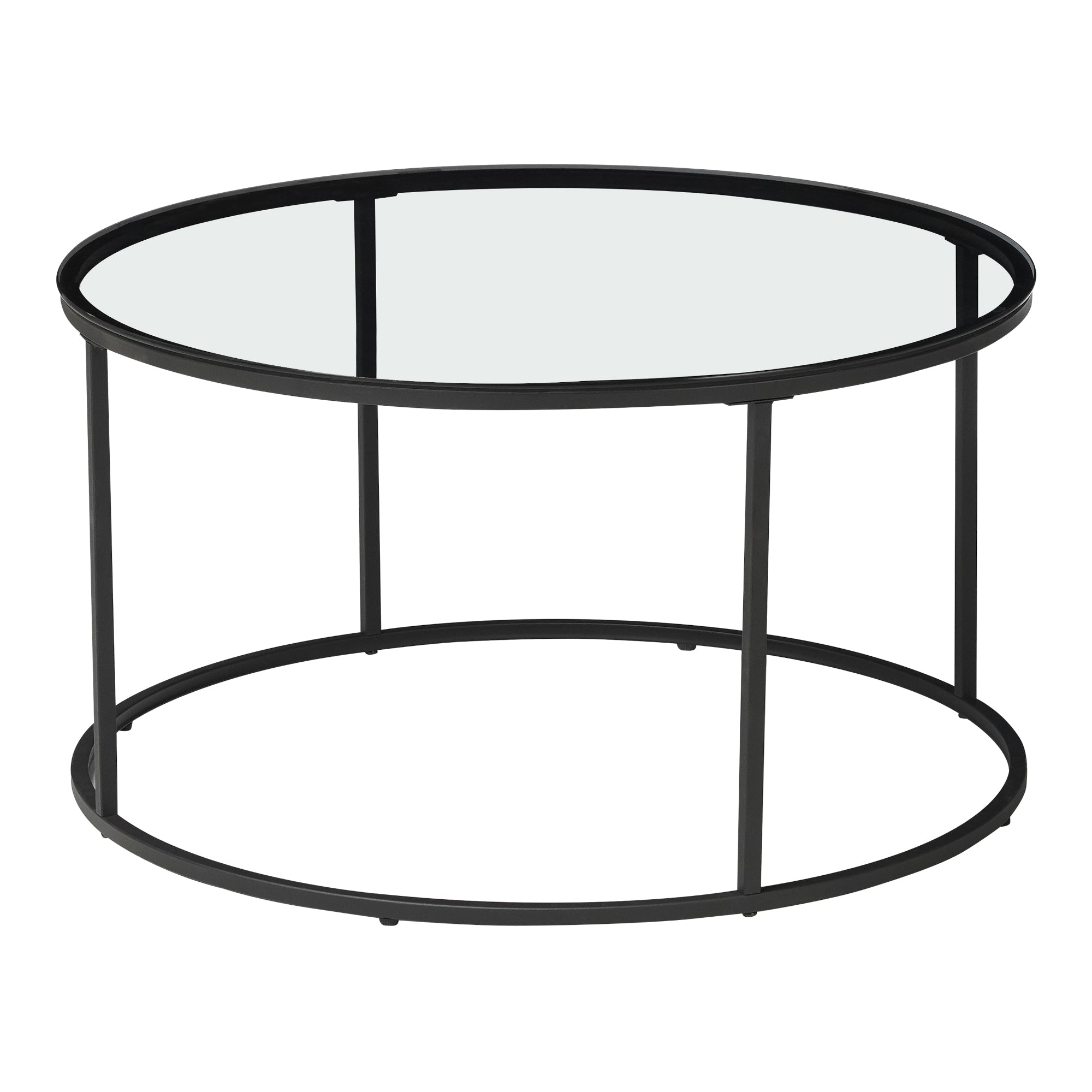 Mesa de centro consola mesa auxiliar cristal templado transparente