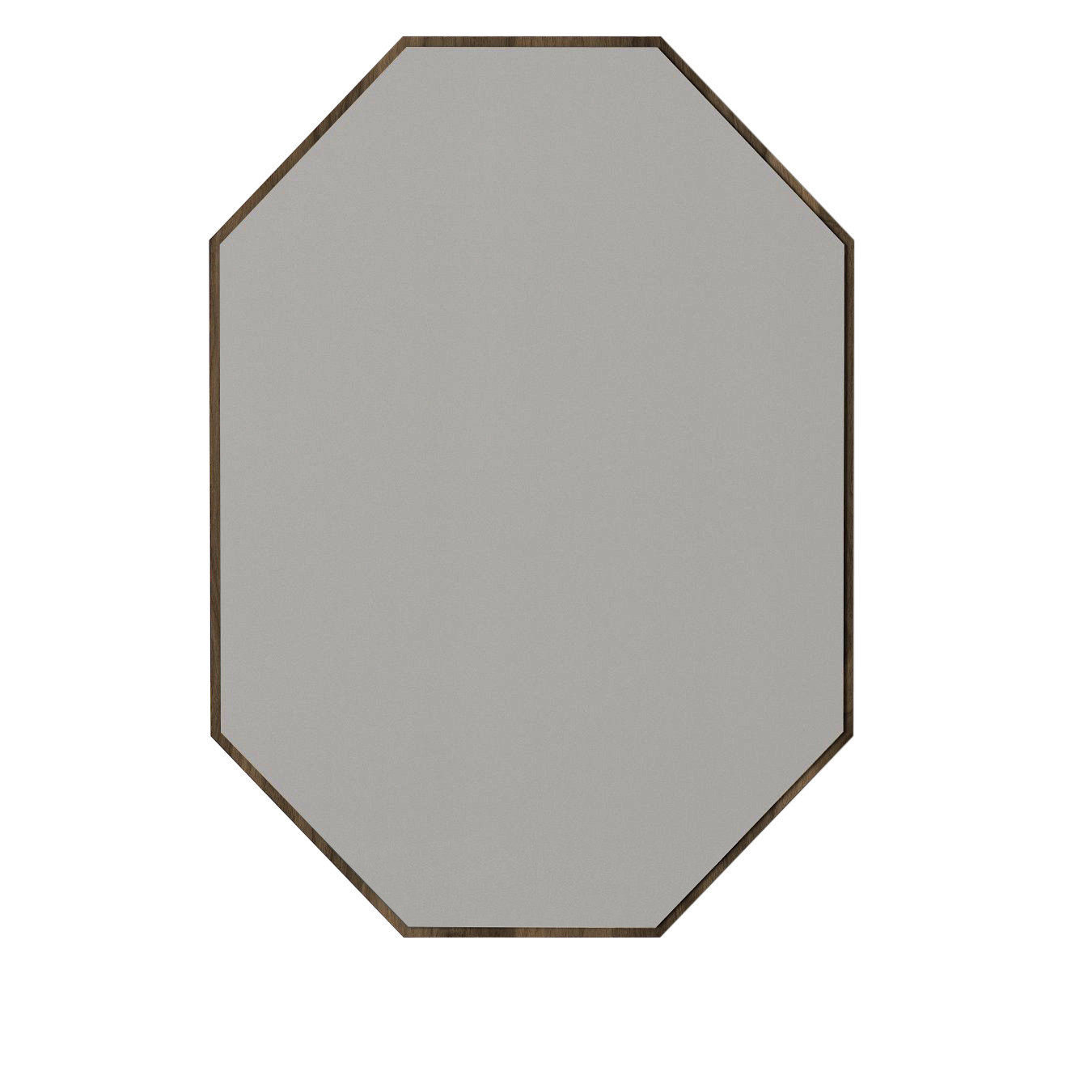 Espejo decorativo de madera "lost" - 45 x 70 cm - marrón