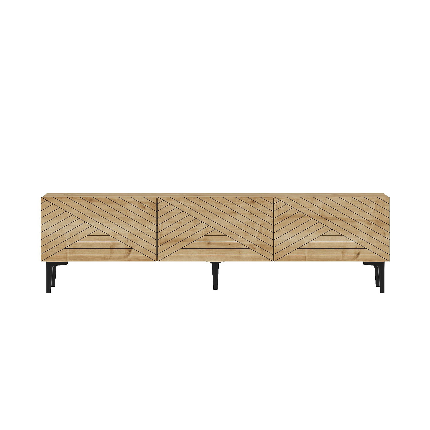 Mueble para la televisión de madera <<felix>>, 160 x 31,4 x 44,1 cm - roble