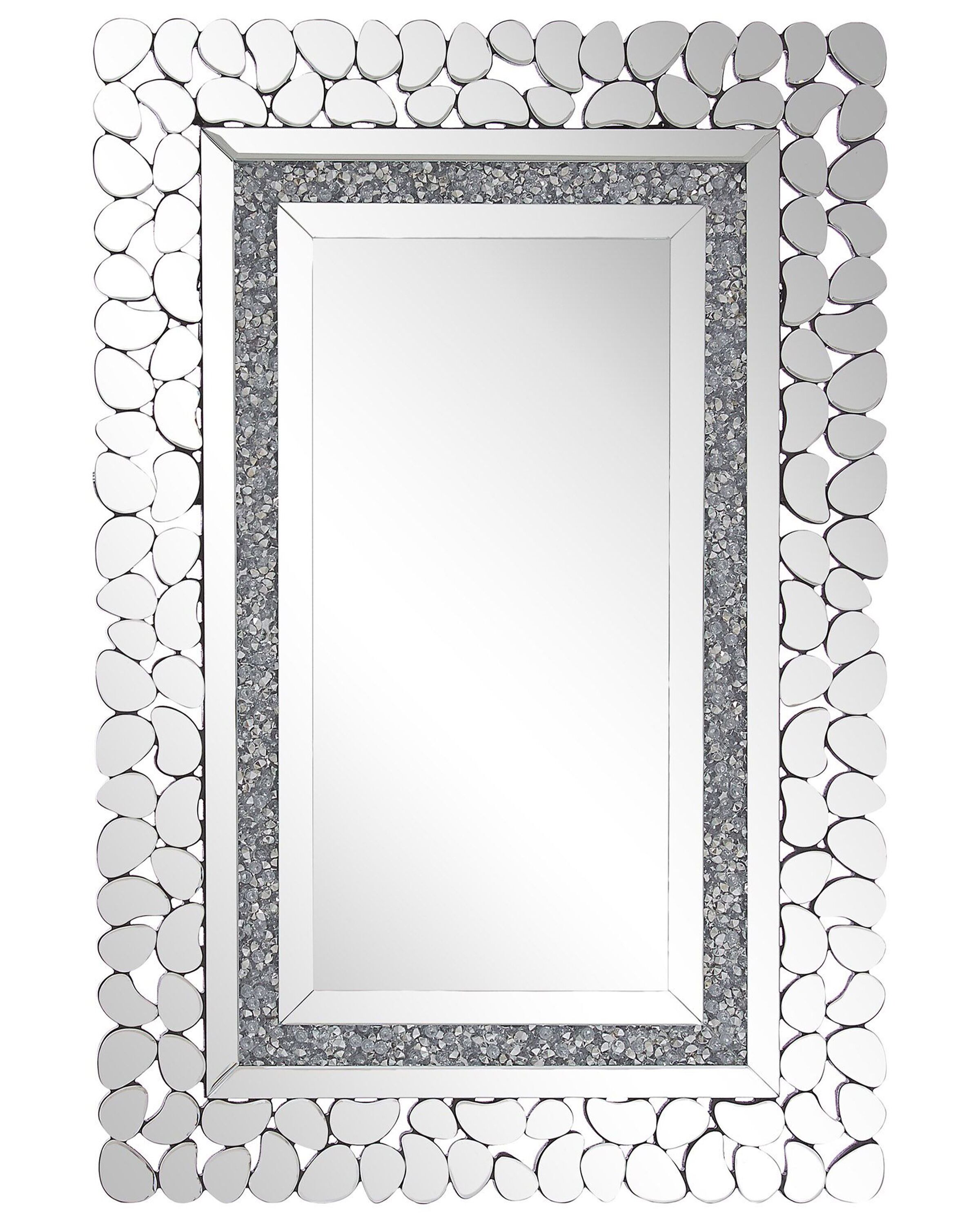 Espejo de pared pabu 60 cm 90 cm plateado