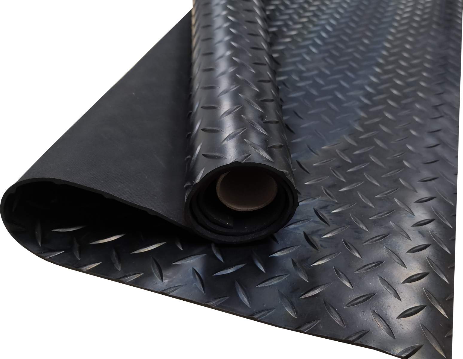 Suelo PVC| 100% caucho| estrias negro| 3mm| 140x300cm