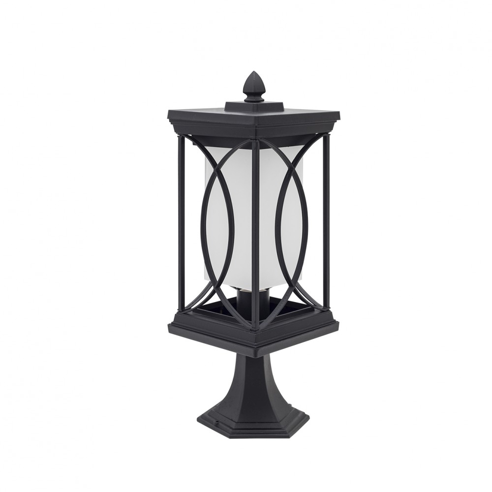 Lampara de jardín negra fab - serie jardín - 49x16x16 cm - E27 - ip23