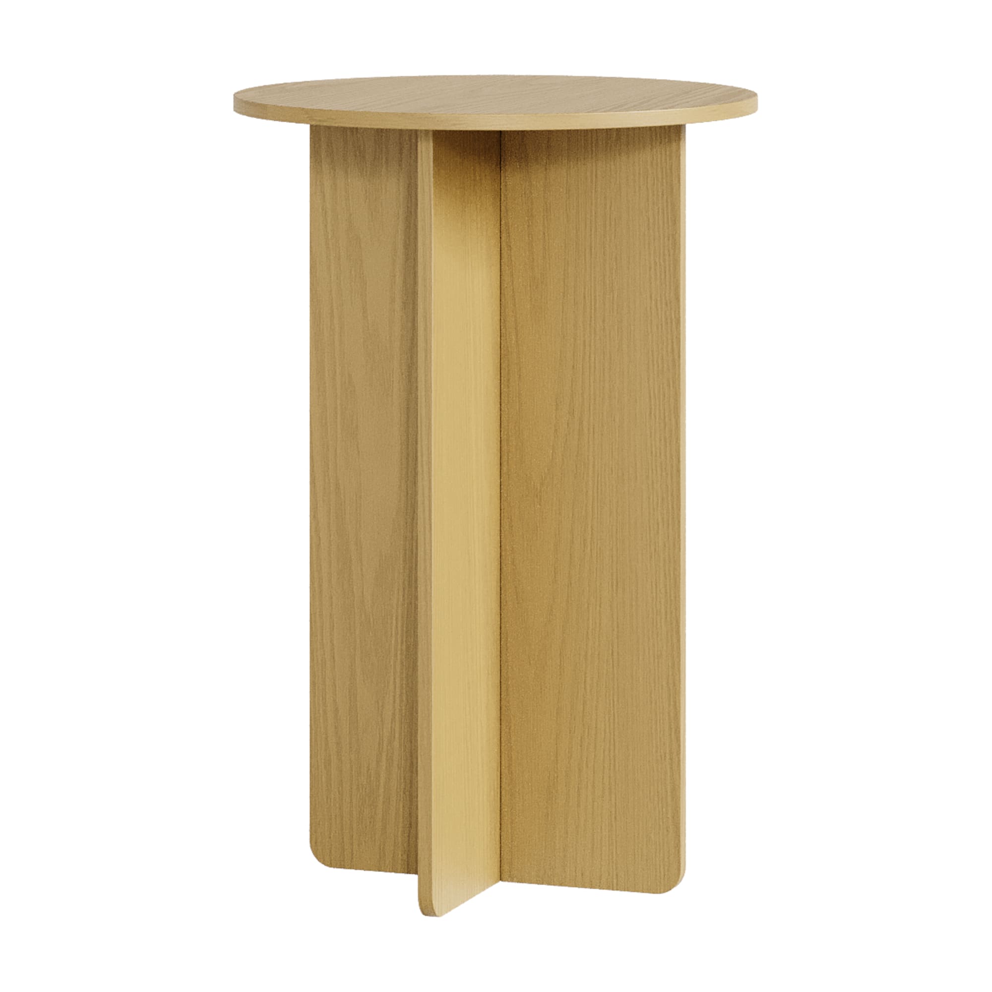 Mesa auxiliar vappevn 60x40 cm - efecto roble [en.casa]