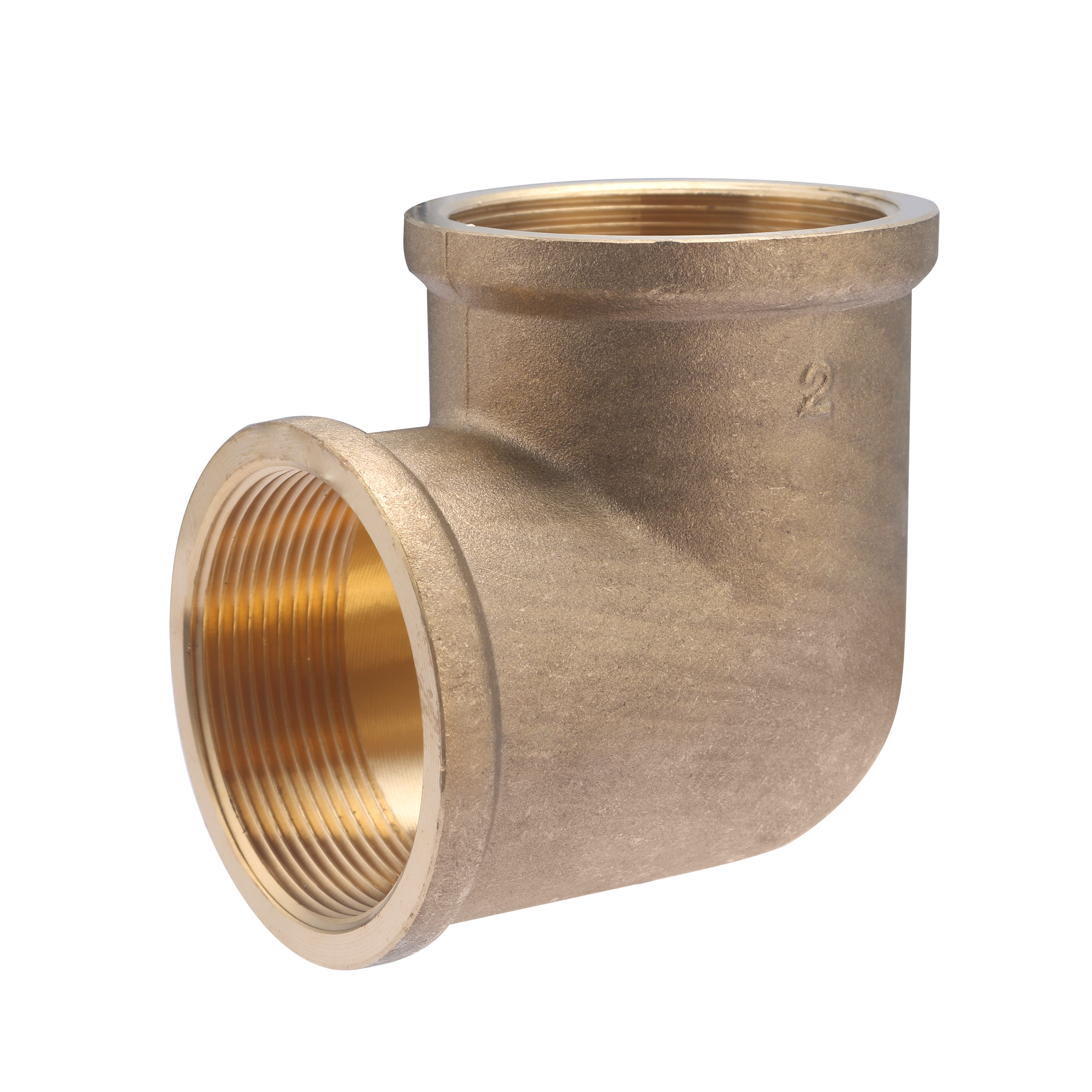 Codo de latón hembra para atornillar (2')