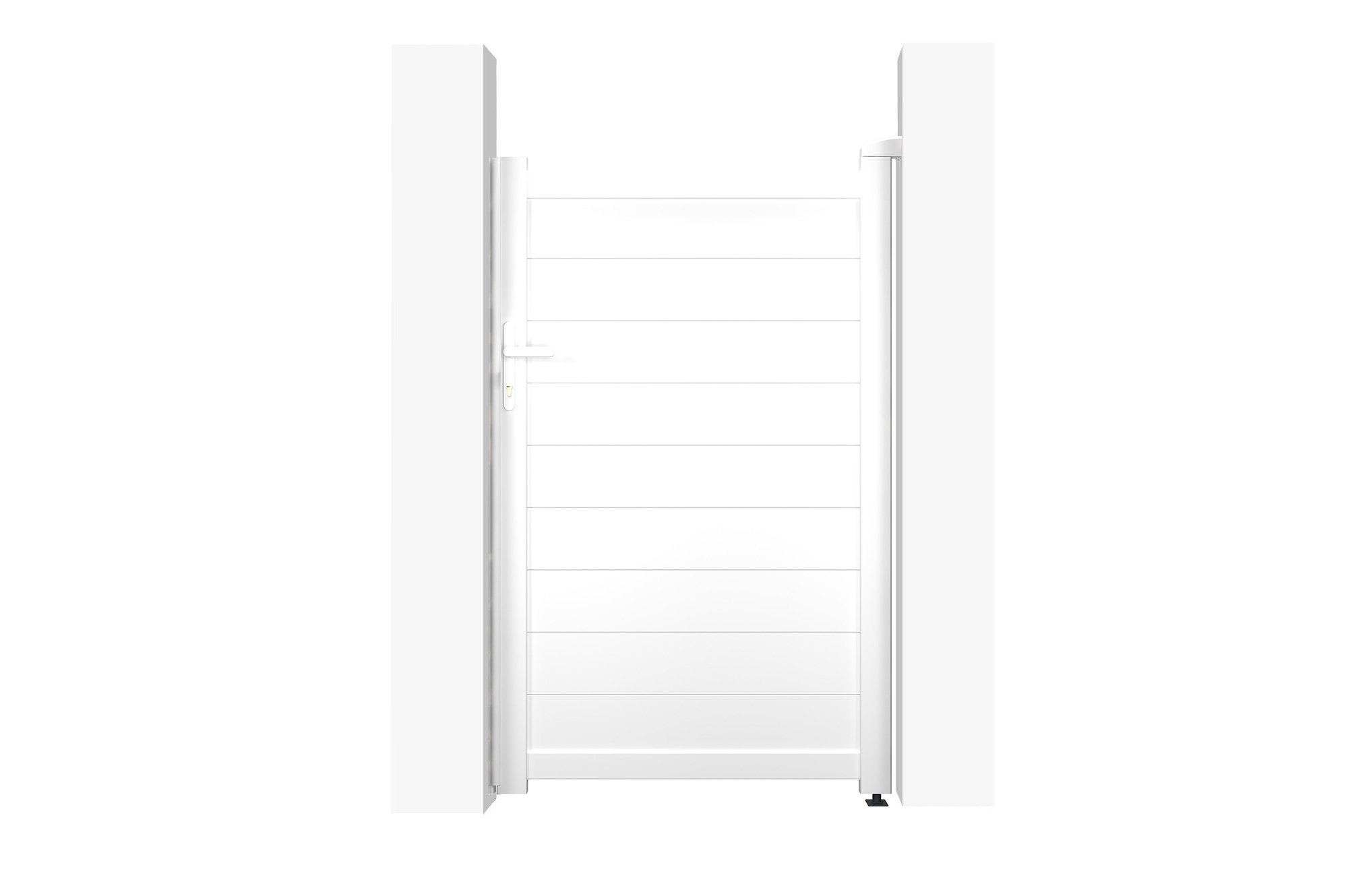 Puerta de jardin alumino"eiger" blanco - 1m x 160cm