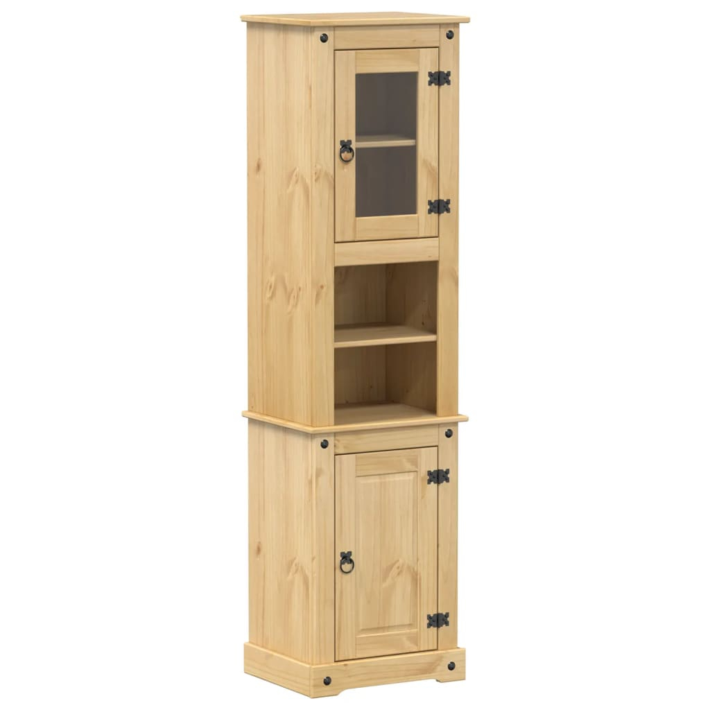 vidaXL armario de baño «corona» madera maciza de pino 50x40x185 cm