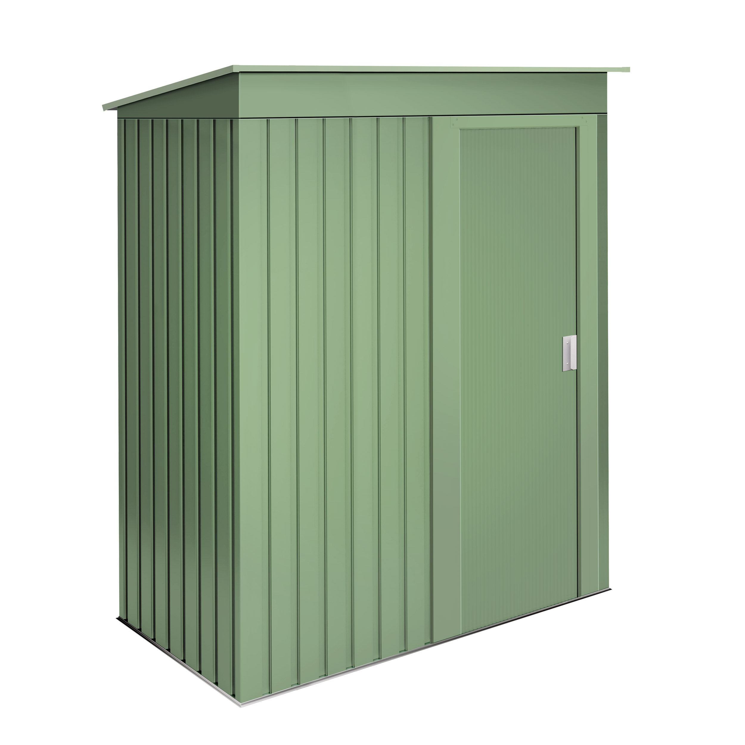 Armario metálico jardín 1.39m² Wasabi puerta corredera anticorrosión