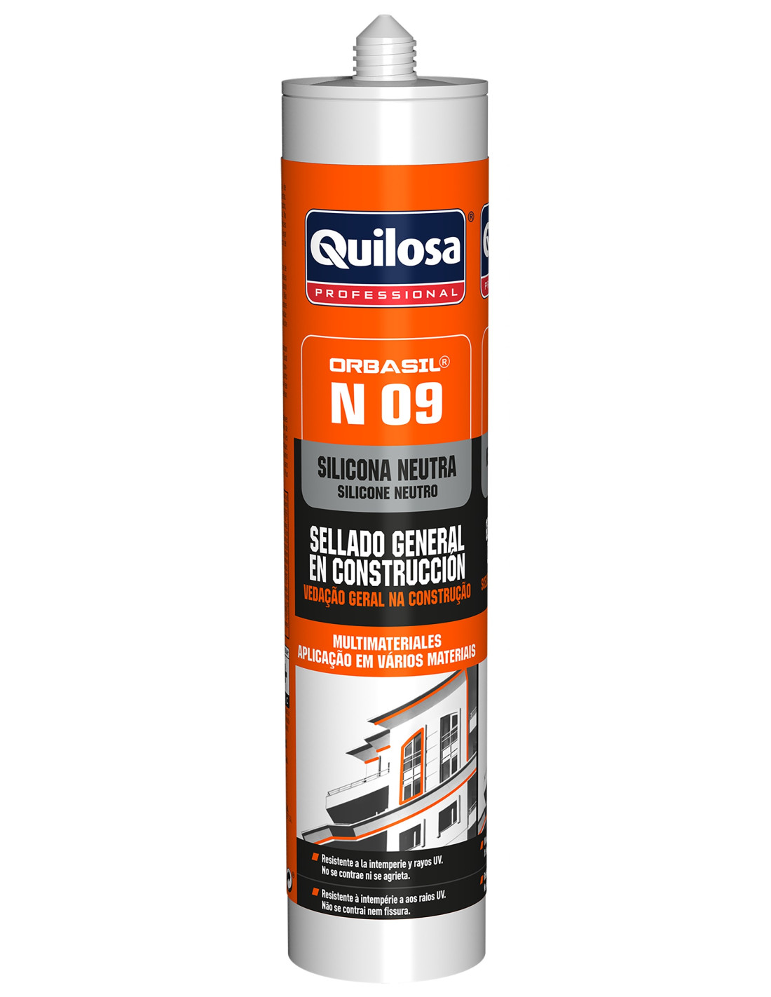 Silicona neutra orbasil n-09 300 ml (translucido)