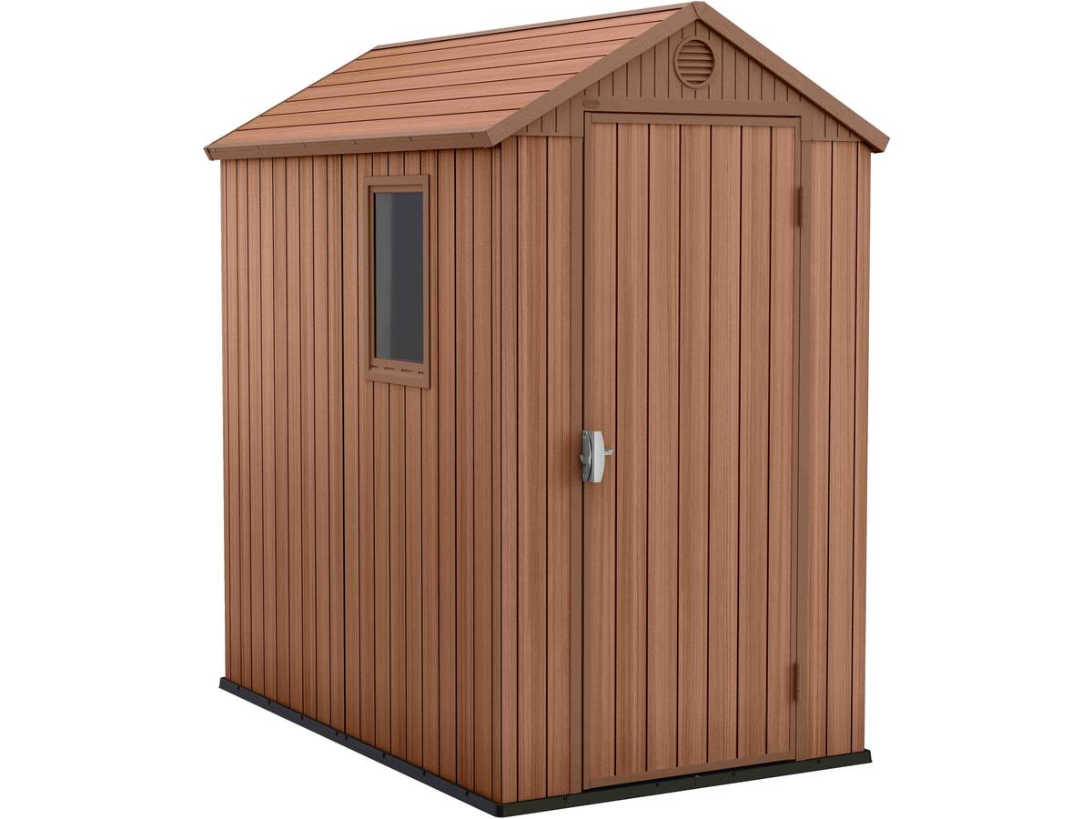 Abri jardin résine "darwin 46" - 2.2 m² - 125.8 x 184.5 x 205 cm - marron