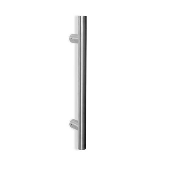 Tirador diám 30 mm - dist entre ejes=300 l=450 mm - acero inox satinado
