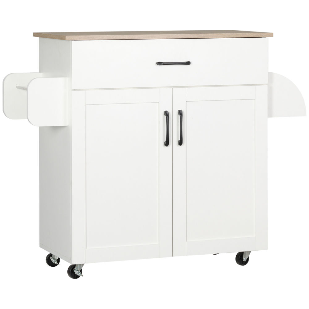 Carro de cocina 105x36x85 cm color blanco Homcom, hogar - cocina