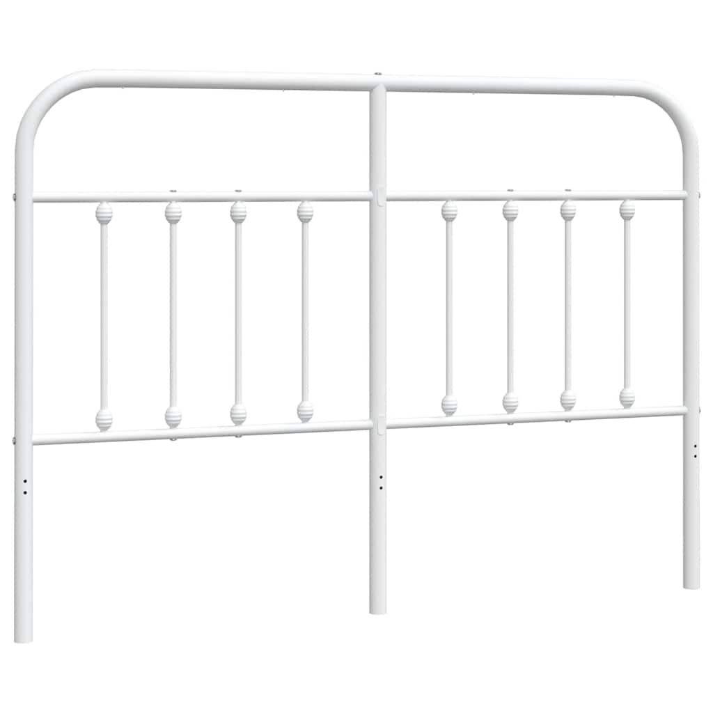 vidaXL cabecero de repuesto de metal blanco 150 cm