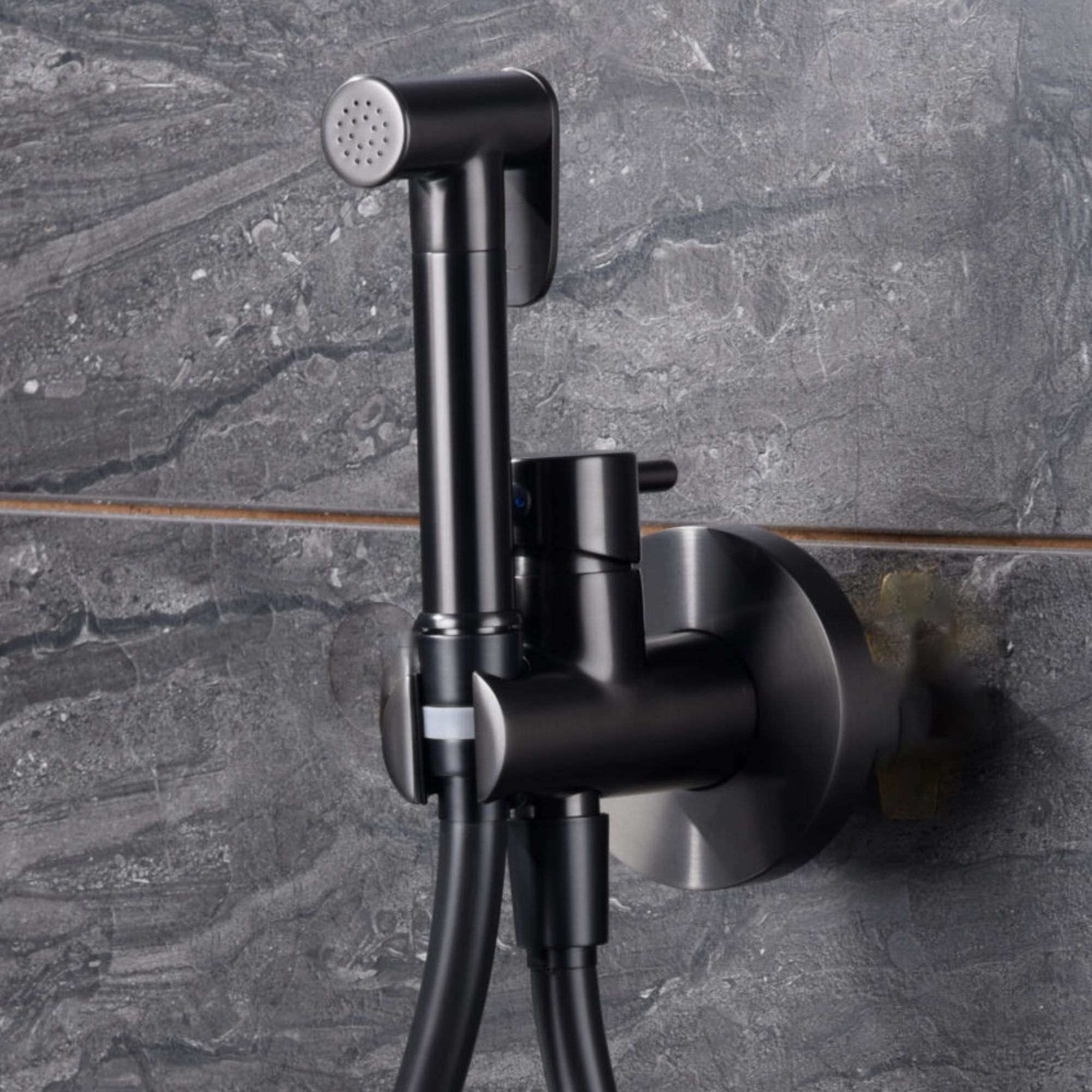 Imex - grifo bidé empotrado wc black gun serie múnich