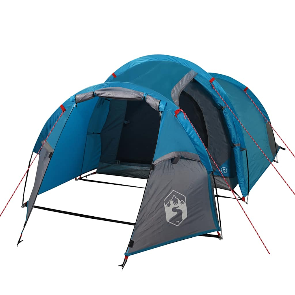 vidaXL tienda de campaña túnel para 2 personas impermeable azul