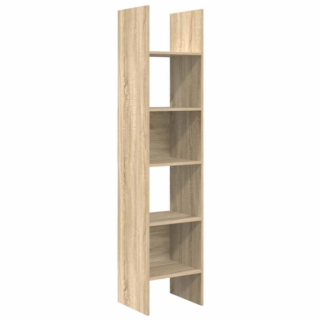 vidaXL estantería madera contrachapada color roble sonoma 40x35x180 cm