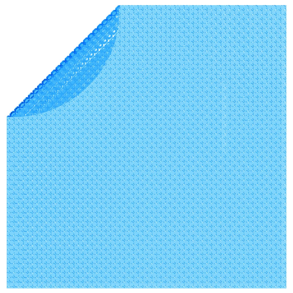 vidaXL cubierta solar de piscina de pe redonda y flotante 300 cm azul