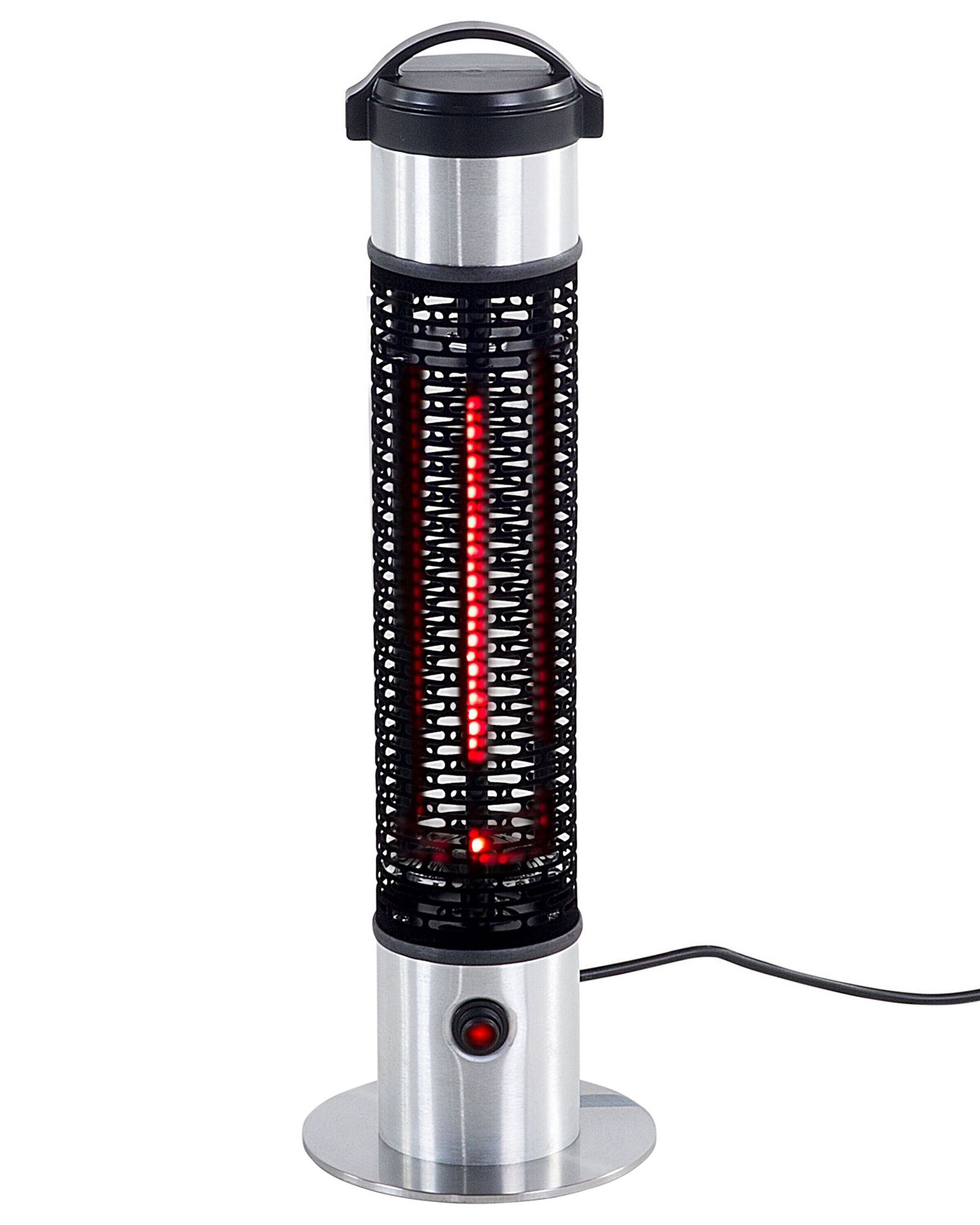 Estufa de infrarrojos de pie para exterior vezuvio 800 w negro